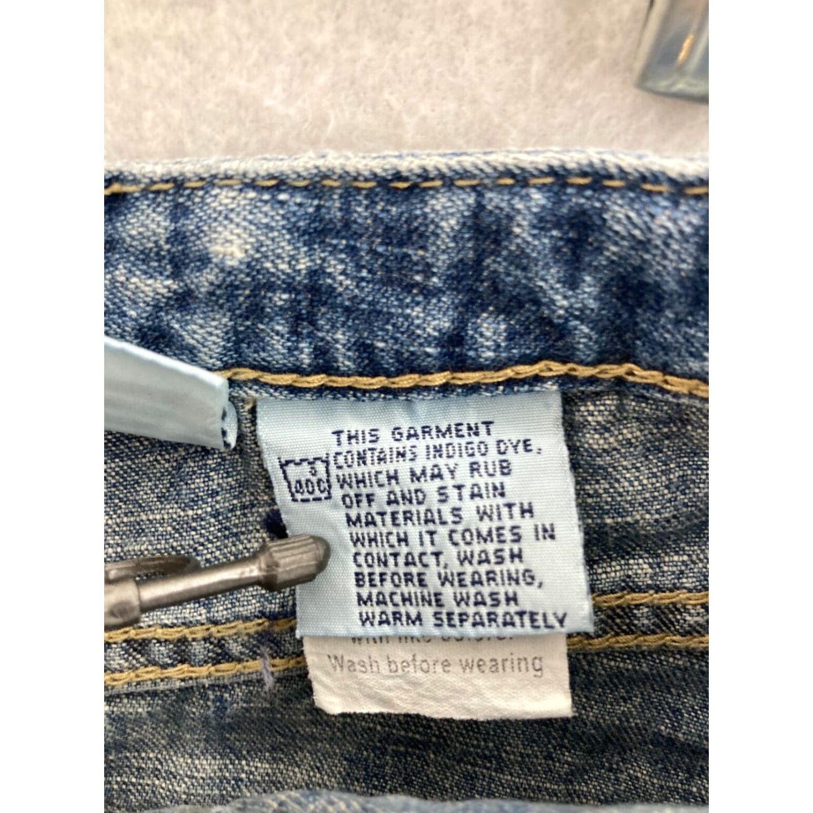 Vintage VINTAGE UNIONBAY Skirt Womens 9 Midi Blue Denim Light Wash Jeans Cotton Lace Pockets Y2K 90s? Size 30" / US 8 / IT 44 - 7 Thumbnail