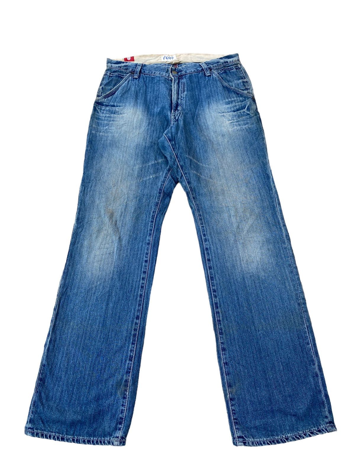 Japanese Brand Vintage Blue Way Faded Pant Size US 34 / EU 50 - 2 Thumbnail
