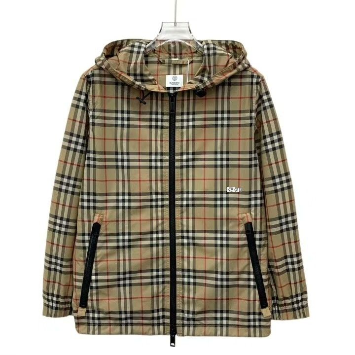 Burberry Burberry Brown Plaid Hooded Zip Jacket Size US S / EU 44-46 / 1 - 1 Thumbnail