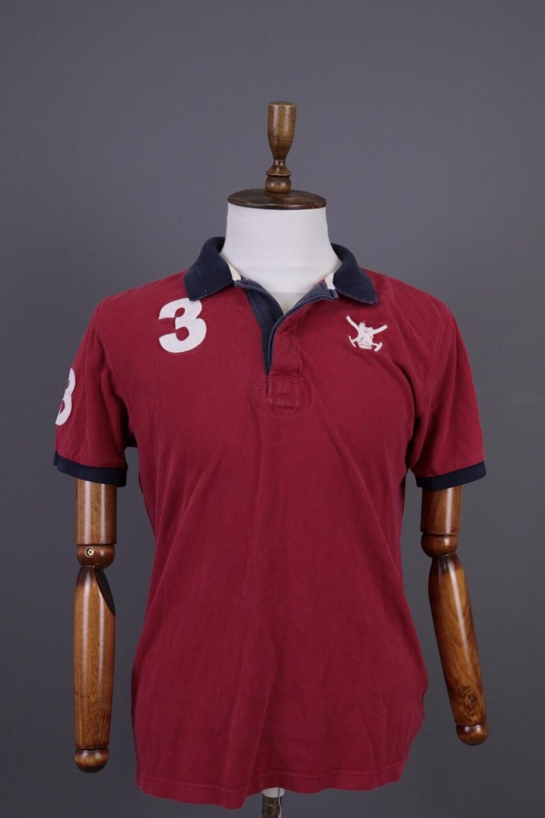 Designer Hackett London Tailored Fit Red Polo Shirt Size M Size US M / EU 48-50 / 2 - 1 Thumbnail