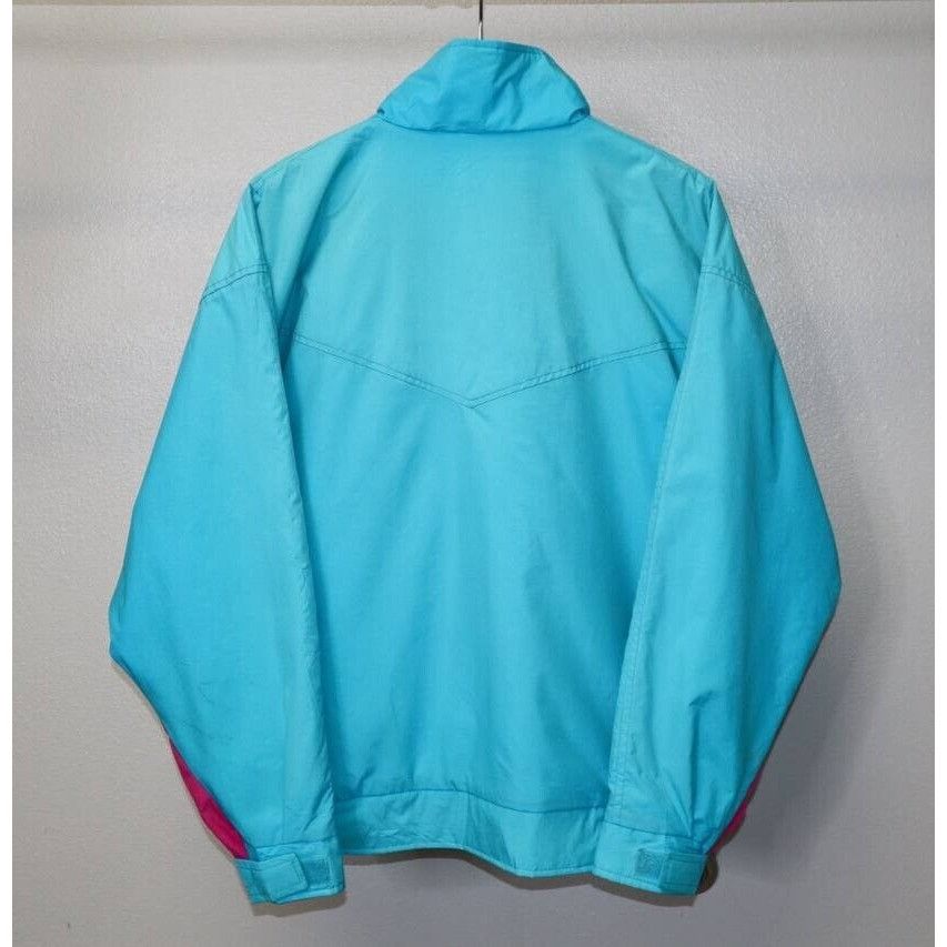 Woolrich Woolen Mills Vintage Woolrich Womens Neon Pink Blue Windbreaker Jacket M Size M / US 6-8 / IT 42-44 - 2 Thumbnail