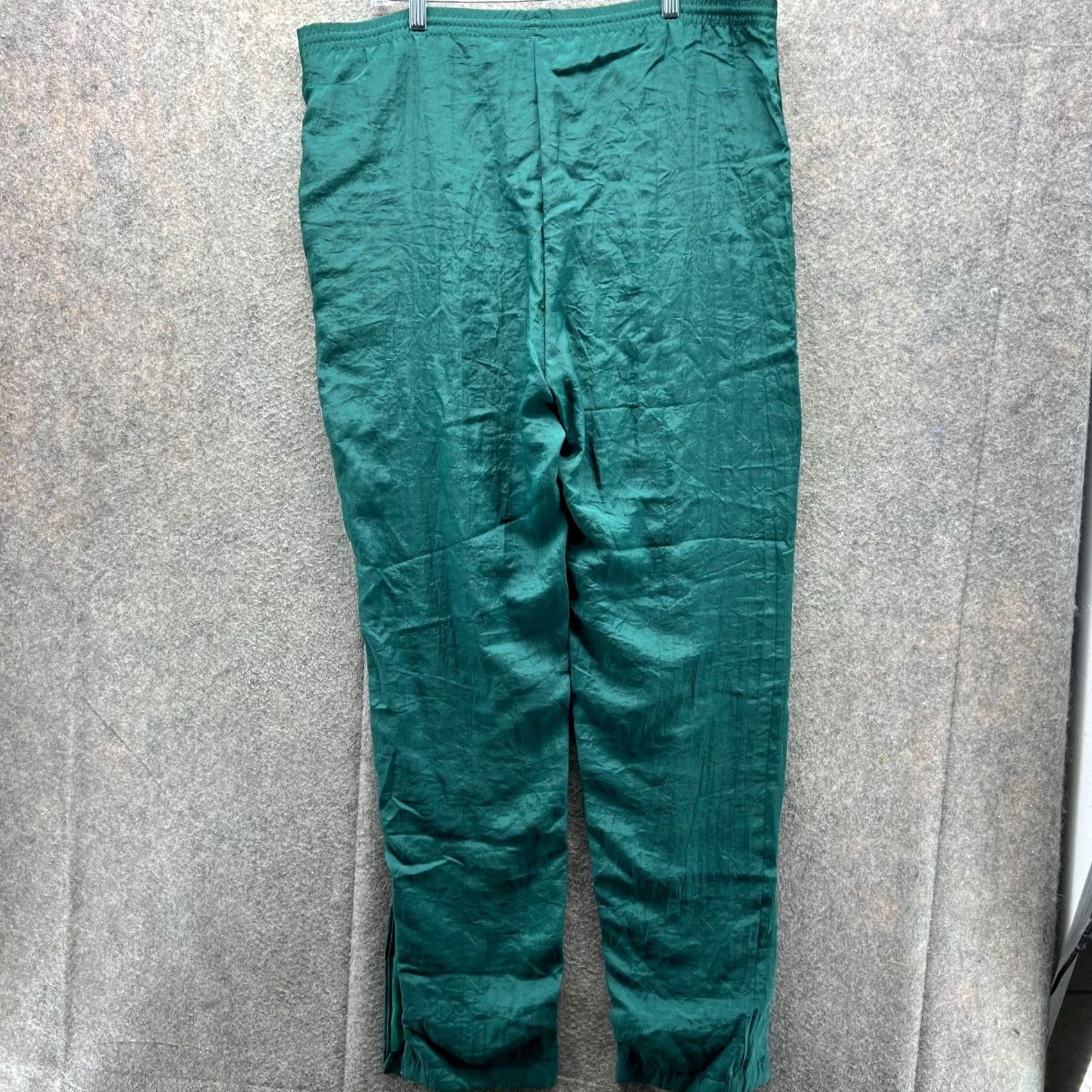 Vintage VTG Miami University Pants Large Green Apex One Nylon Windbreaker Lined Straight Inseam 31 in Men Size US 33 - 2 Thumbnail