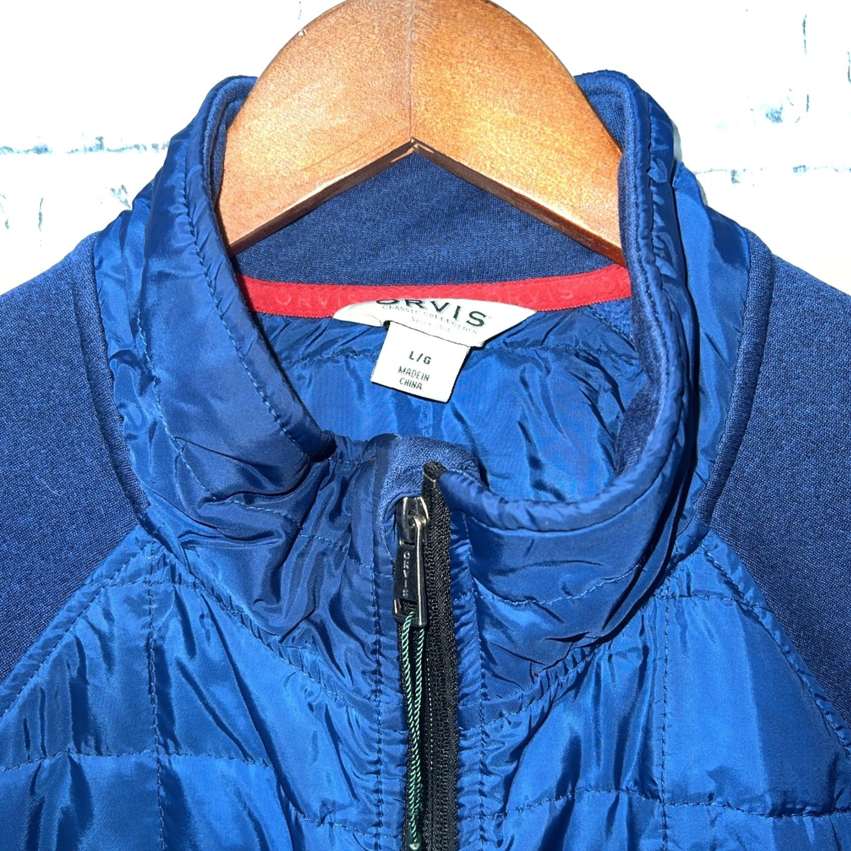Orvis ORVIS Blue Quilted Full Zip Jacket Mens Size L Size US L / EU 52-54 / 3 - 2 Thumbnail