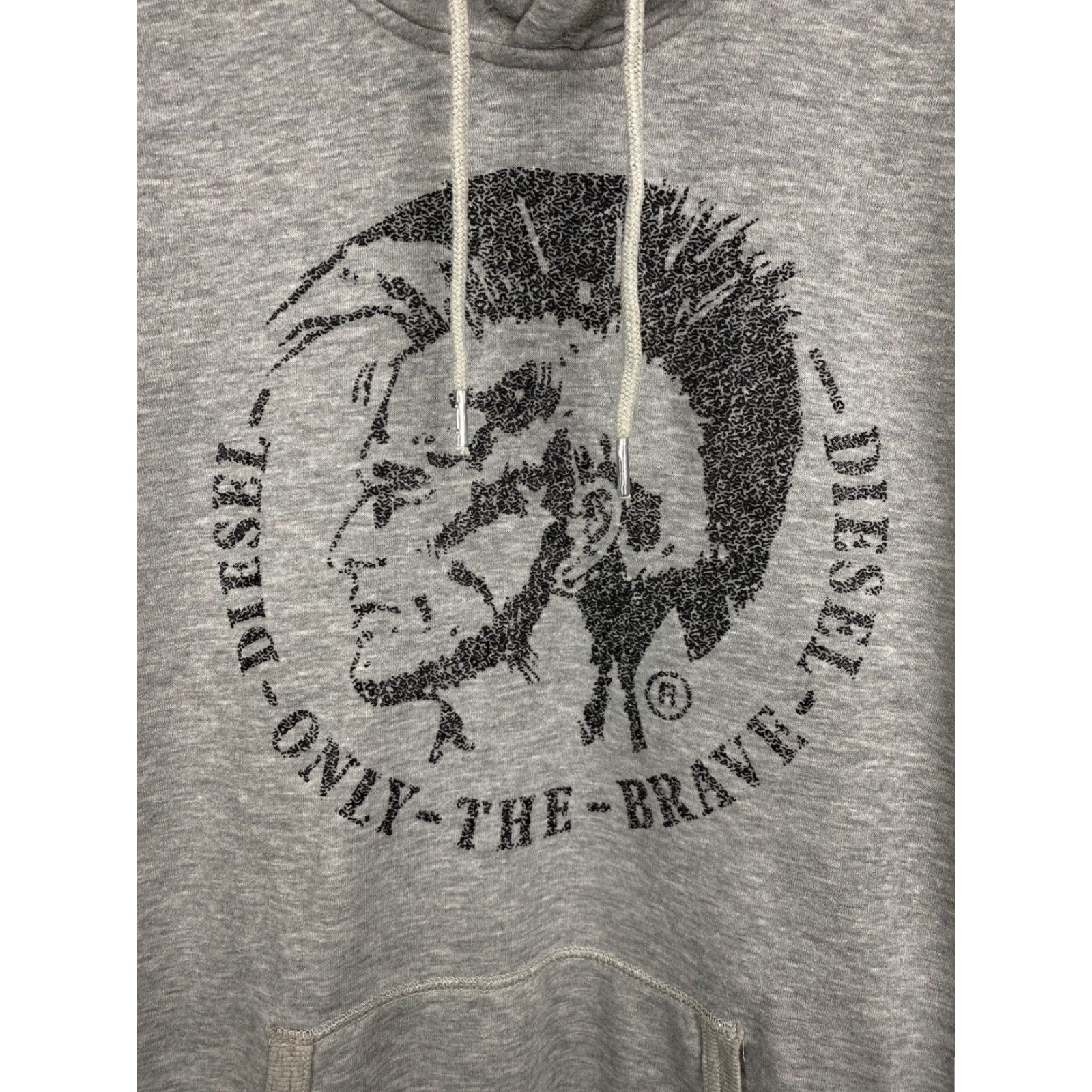 Diesel VINTAGE Diesel Hoodie Mens L Gray Retro Y2K Punk Hype Pullover Capable Measurements 60 cm 66 cm 48 cm 64 cm Size US L / EU 52-54 / 3 - 4 Thumbnail