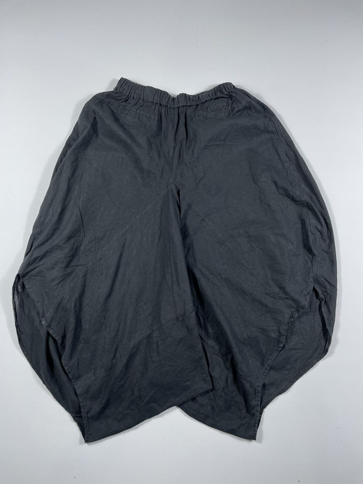Vintage Linen Pants With Side Slits Yohji Style size 26-30