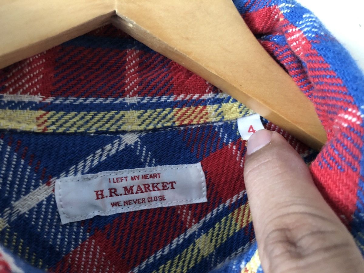 Blue Blue Japan × HOLLYWOOD RANCH MARKET × Japanese Brand Hr Market Hollywood Ranch Market Flannel Shirt Size US XL / EU 56 / 4 - 5 Thumbnail