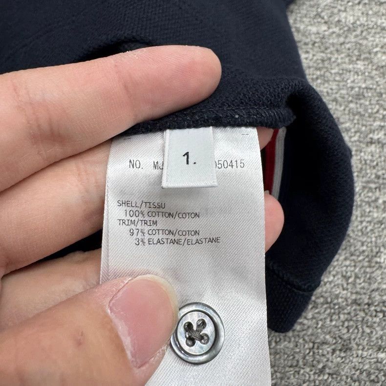 Thom Browne Thom Browne size1 Knitted patchwork polo shirt Size US S / EU 44-46 / 1 - 3 Thumbnail
