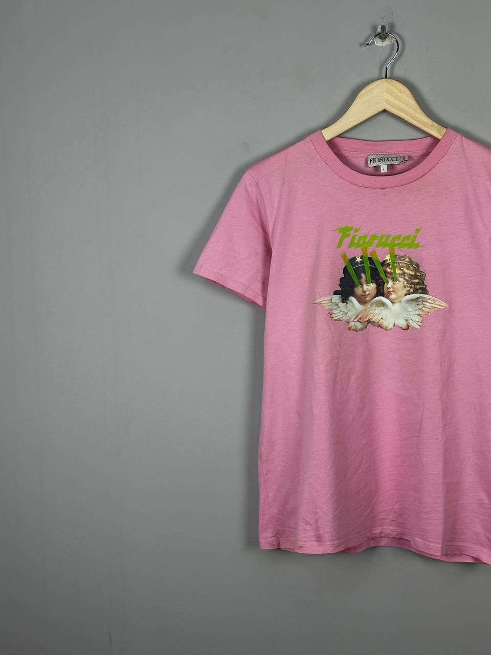 Fiorucci Fiorucci Angels Logo T Shirt Luxury Streetwear Size L / US 10 / IT 46 - 2 Thumbnail