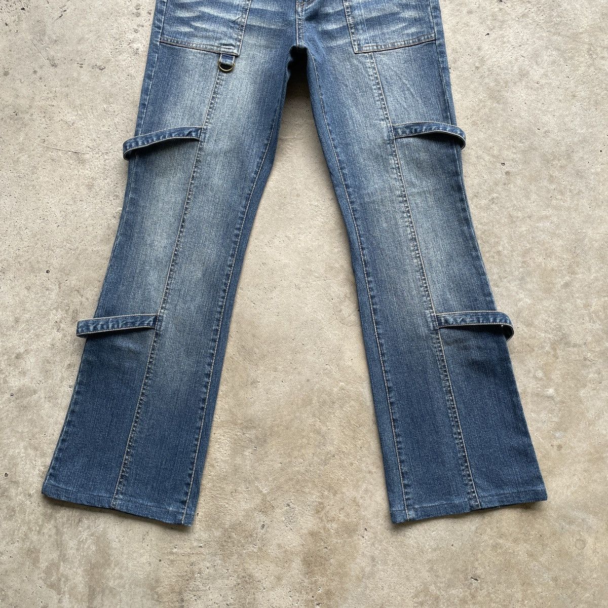 Japanese Brand × Jean × Vintage Vintage Japanese Women FLARE Faded BONDAGE Jeans Pants W28 Size US 28 / EU 44 - 5 Thumbnail