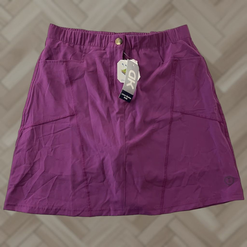 Vintage VINTAGE Little Donkey Andy DryTech Golf Skirt Women's 2XL Purple Skirt Knee Length A-Line Logo Womens Size 40" / US 18 - 1 Thumbnail
