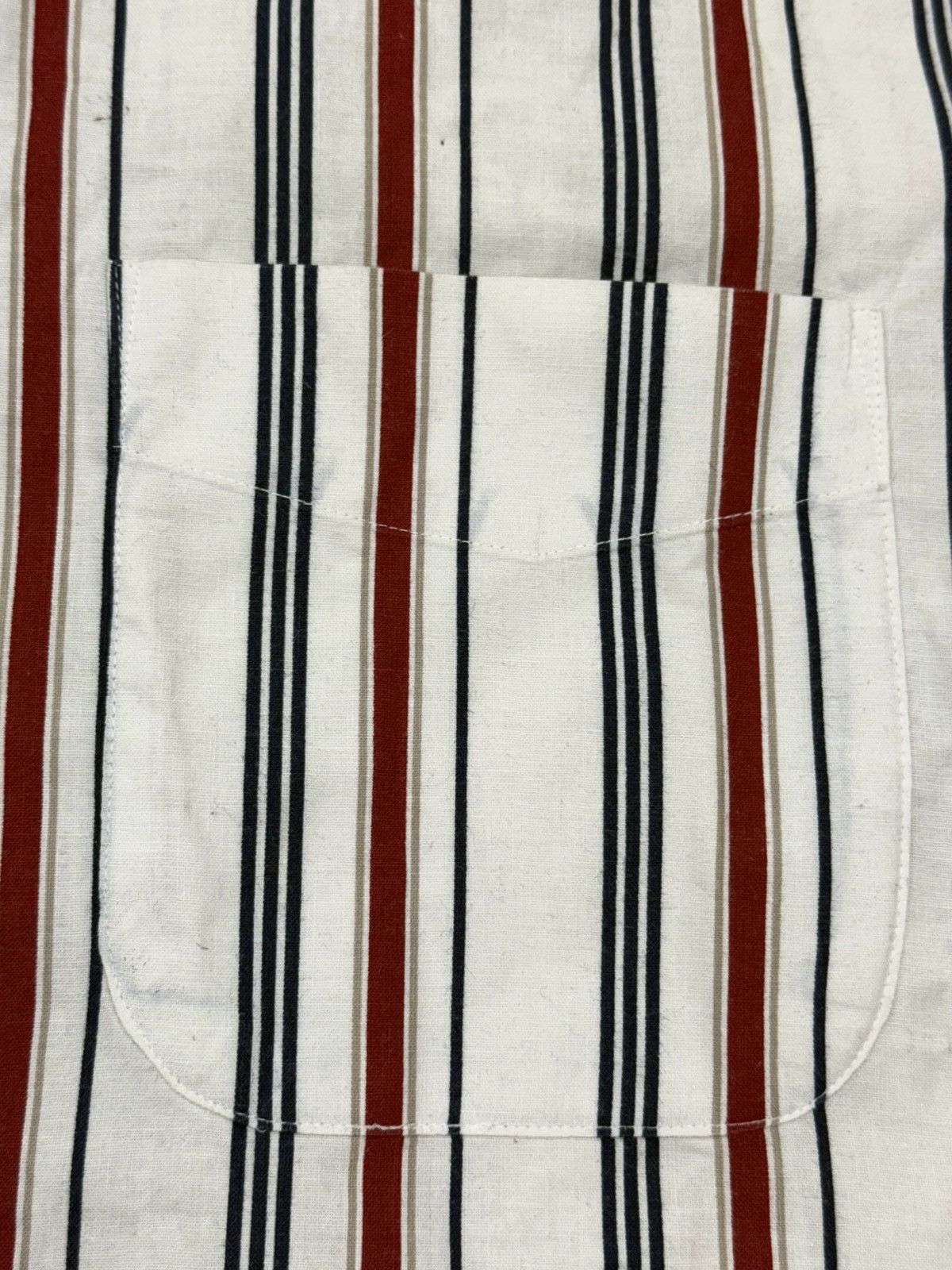 Vintage Vintage 90s Natural Issue Striped Single Stitch Shirt Size US XL / EU 56 / 4 - 2 Thumbnail