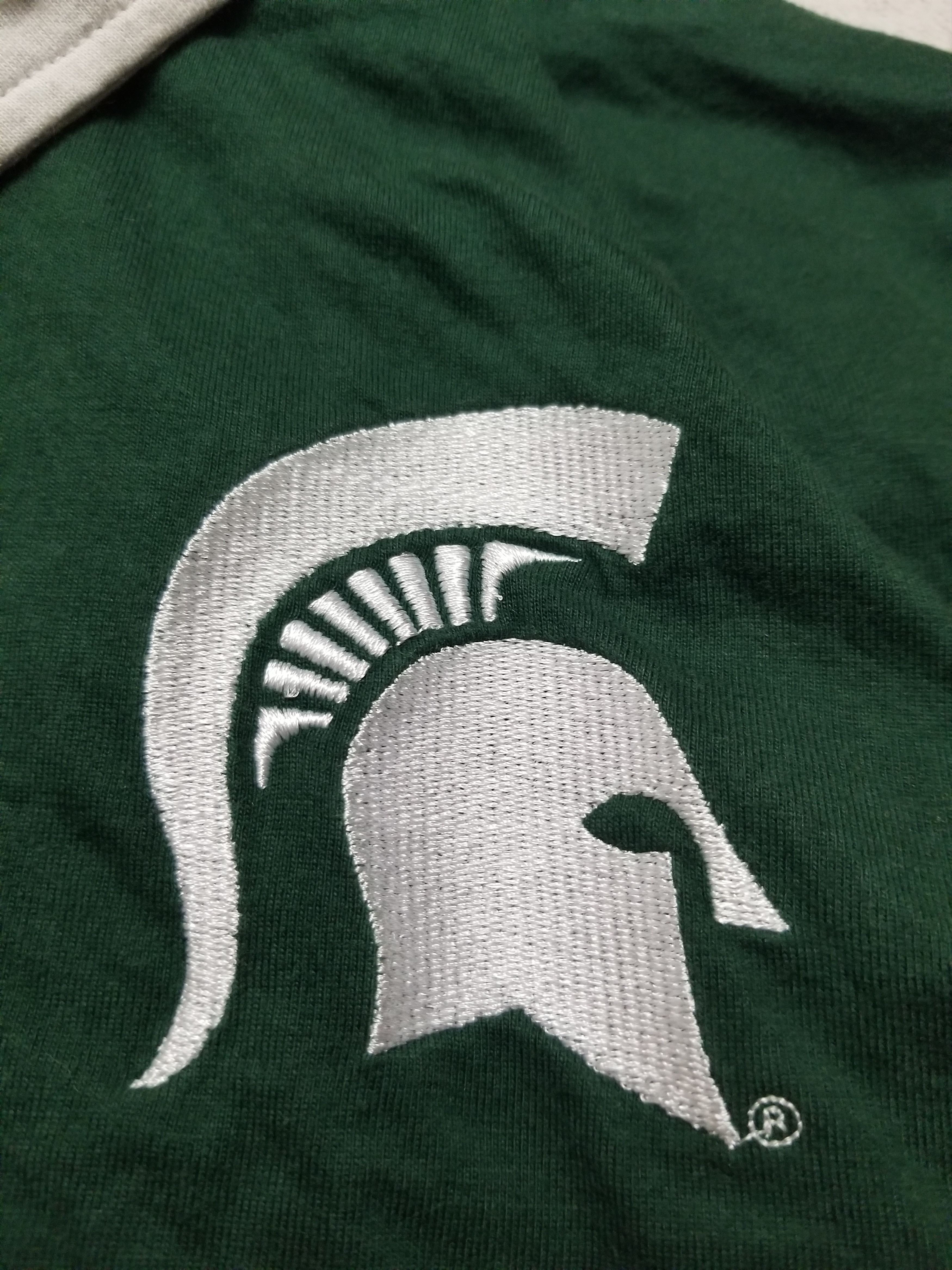Mitchell & Ness Michigan Spartans Embroidered Rugby Long Sleeve Polo NCAA Size US M / EU 48-50 / 2 - 4 Thumbnail