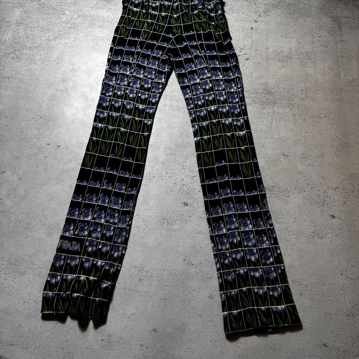Prada vintage prada Floral Print Jersey Pants flowers print Size 32" / US 10 / IT 46 - 15 Thumbnail