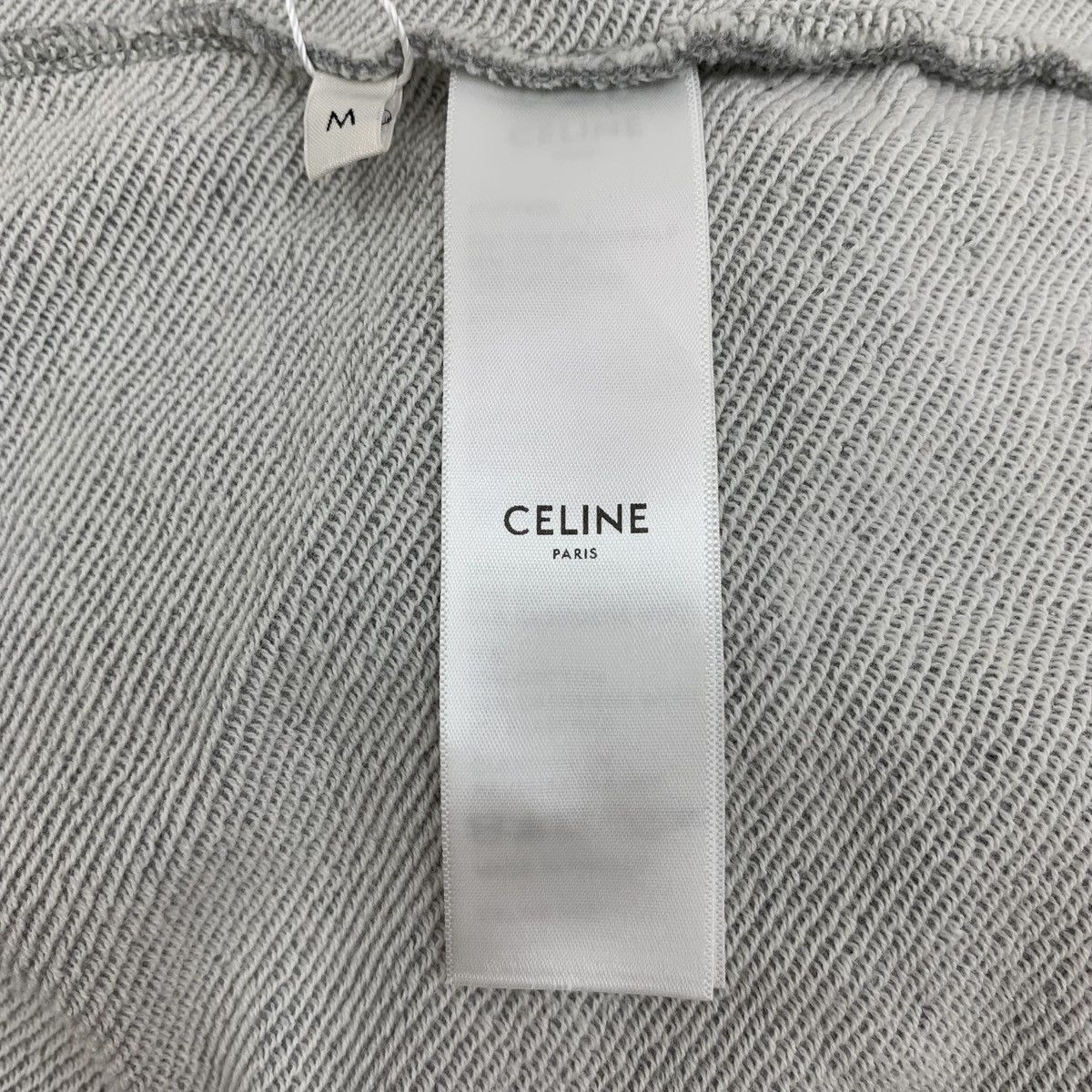 Celine Celine Grey Triomphe Embroidered Hooded Sweatshirt K26WX Size M / US 6-8 / IT 42-44 - 6 Thumbnail
