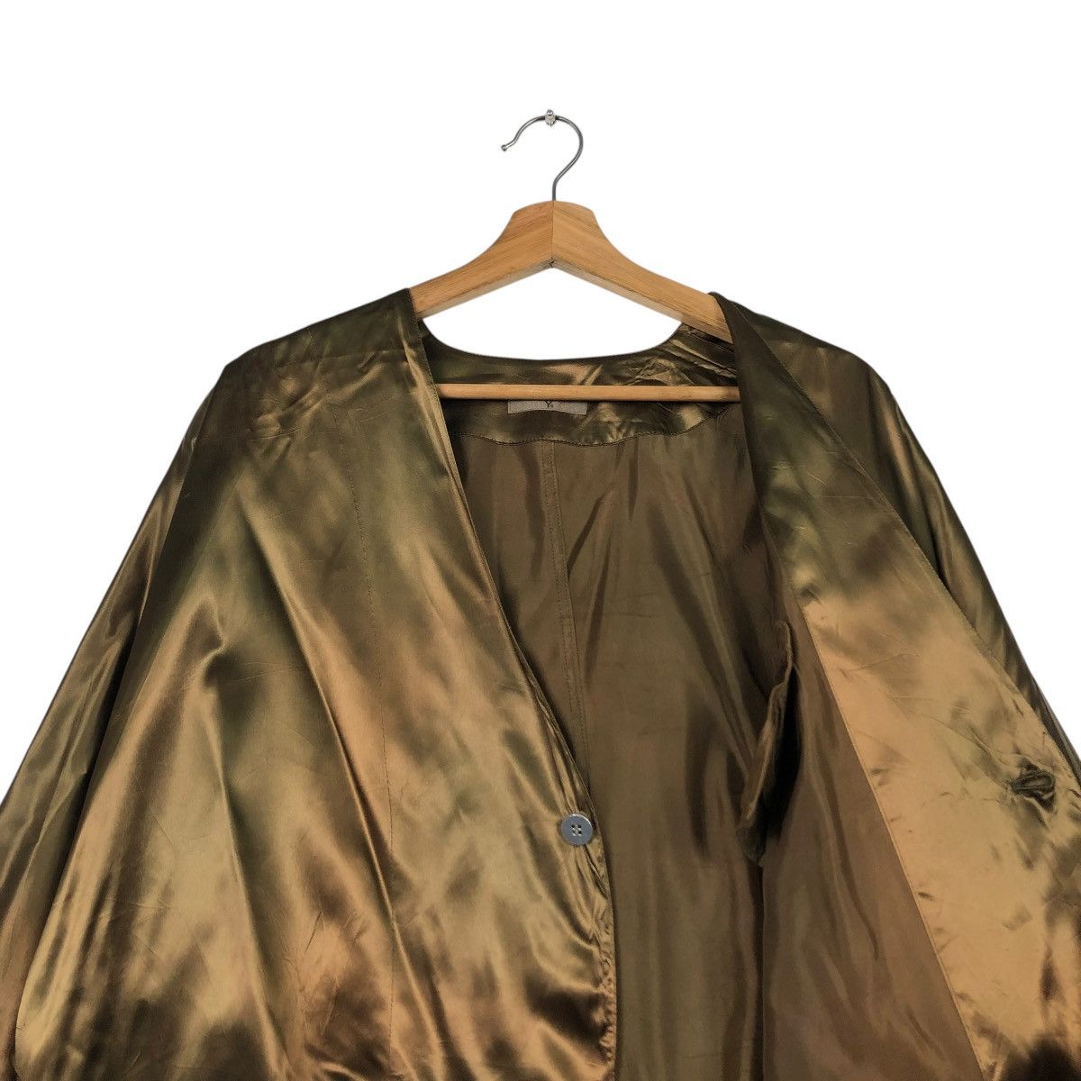 Yohji Yamamoto 🔥VINTAGE Y’S YOHJI YAMAMOTO SATIN JACKET Size US M / EU 48-50 / 2 - 4 Thumbnail