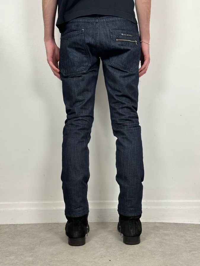 Balmain 2010s Pierre Balmain Navy Brut Slim Denim Jeans Size US 30 / EU 46 - 4 Thumbnail