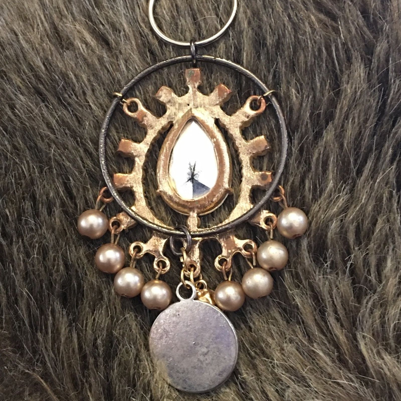 Vintage Vintage repurpose salvaged estate gem keychain Size ONE SIZE - 6 Thumbnail