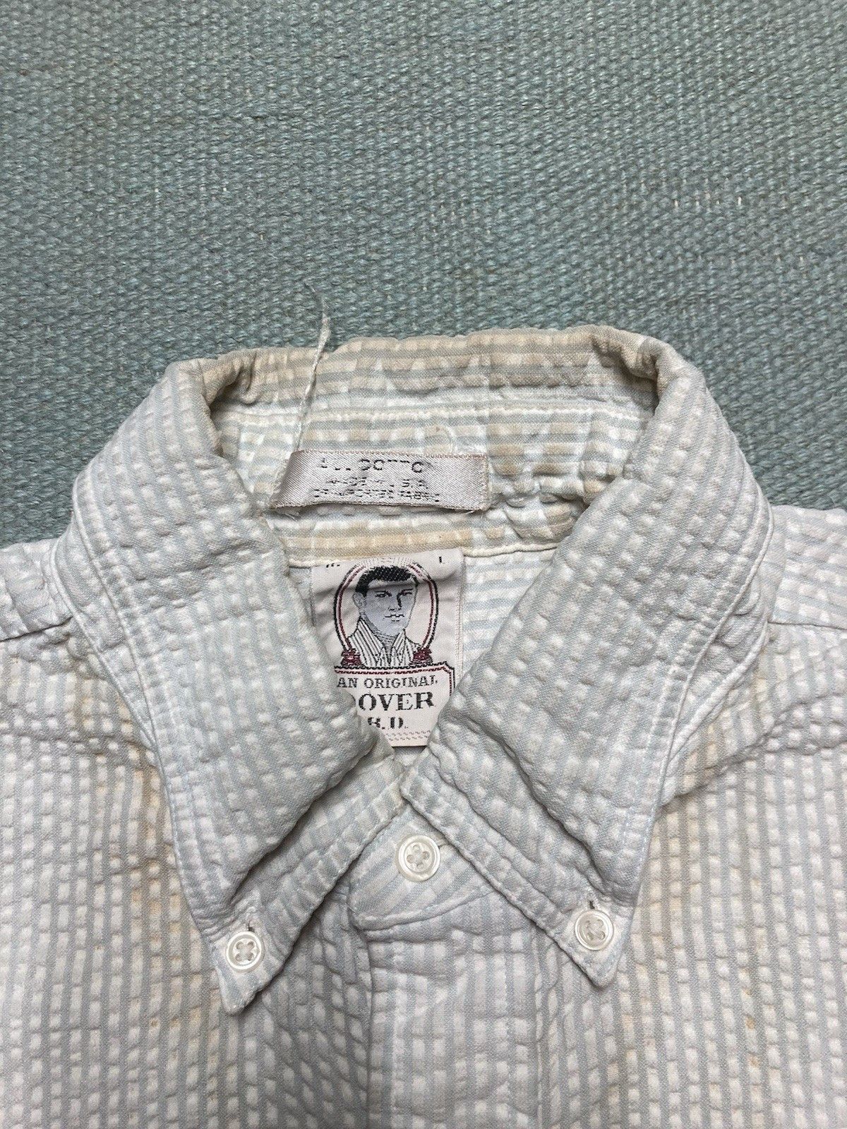 Vintage Vintage button shirt Arrow striped seersucker stained large Size US L / EU 52-54 / 3 - 6 Thumbnail