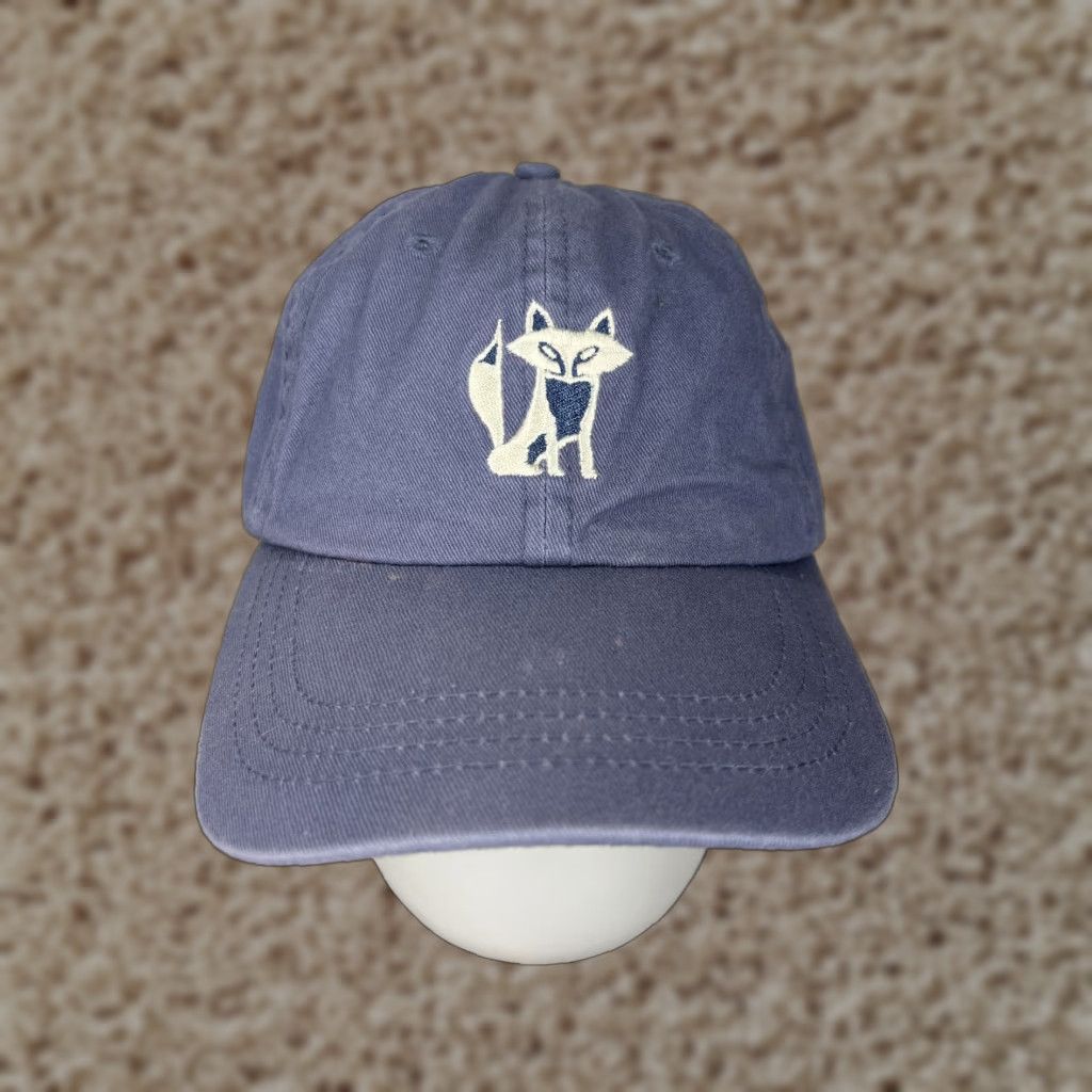 Good American American Dry Goods Hat Adult One Size Blue Cotton Twill Snapback Fox Strap Back Solid Outdoor Size ONE SIZE - 1 Thumbnail