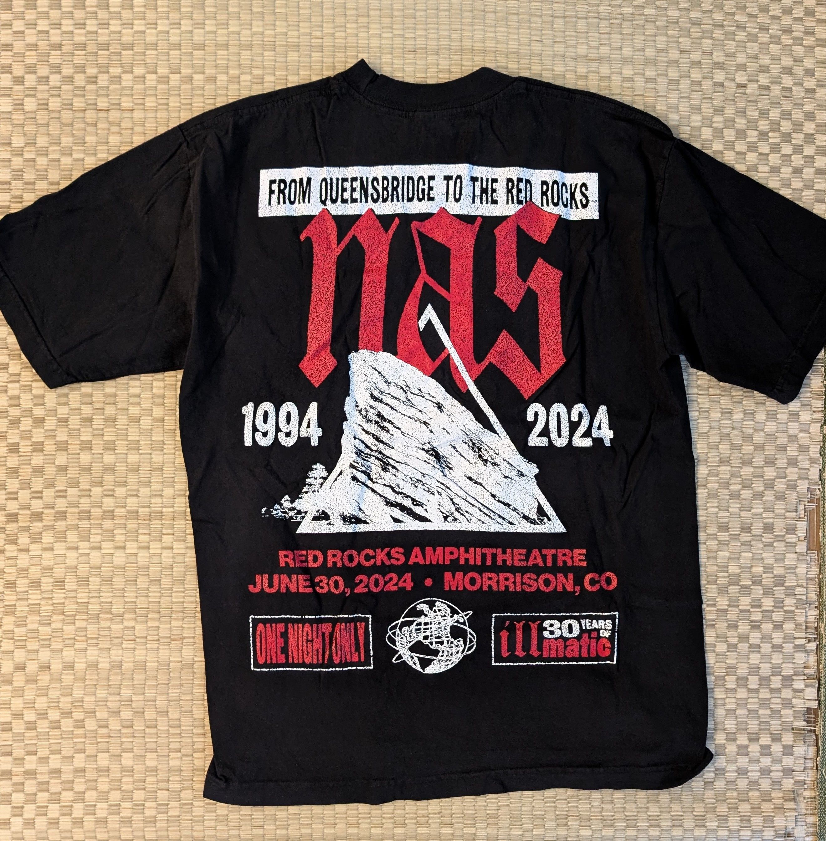 Nas NEW RARE Nas Red Rocks One Night Only T-shirt Size US M / EU 48-50 / 2 - 1 Thumbnail