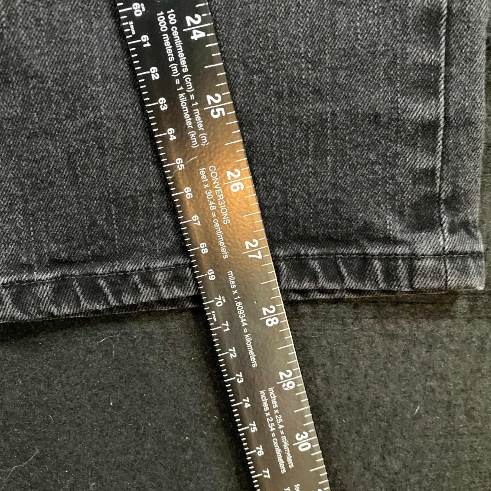 Ralph Lauren Lauren Ralph Lauren Jeans Black Denim Straight 8 Womens Regular High Rise 30 Inseam Cotton Spandex Stretch 5-Pocket Easy Care Size 30" / US 8 / IT 44 - 7 Thumbnail