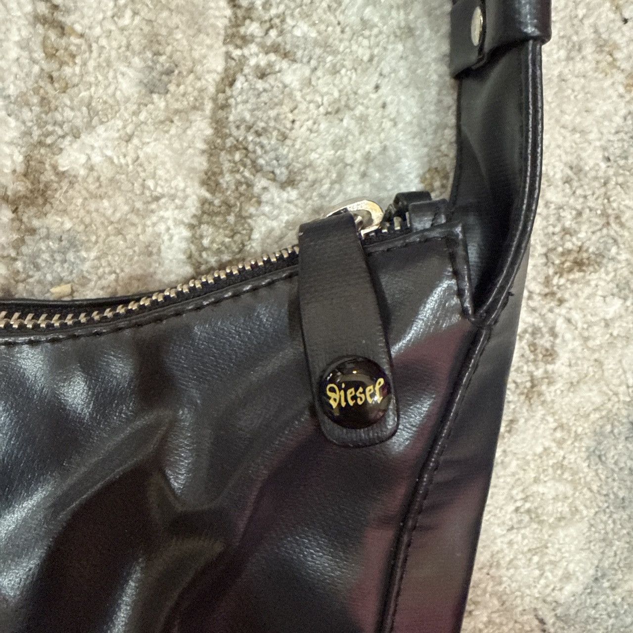 Diesel Vegan Leather y2k Diesel Black Bag Size ONE SIZE - 4 Thumbnail