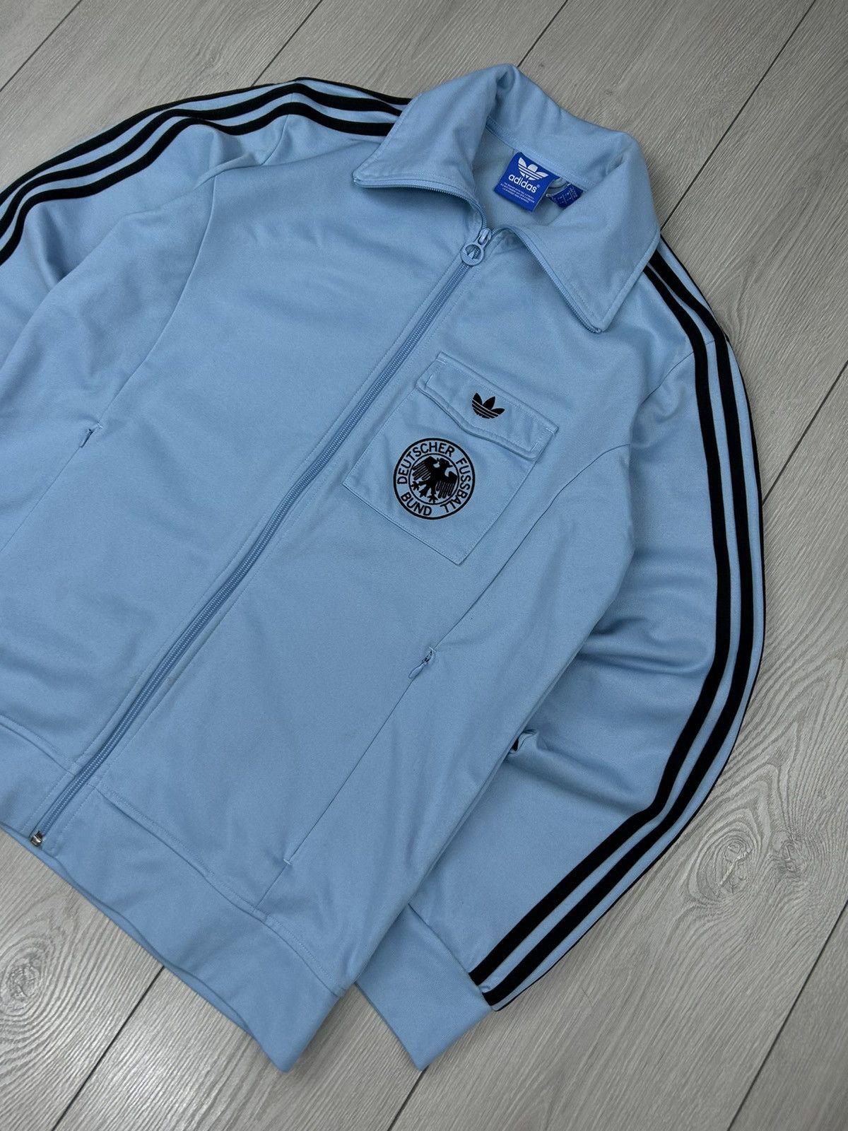 Adidas Adidas Original Deutscher Football Zip track Jacket Size L Size US L / EU 52-54 / 3 - 2 Thumbnail