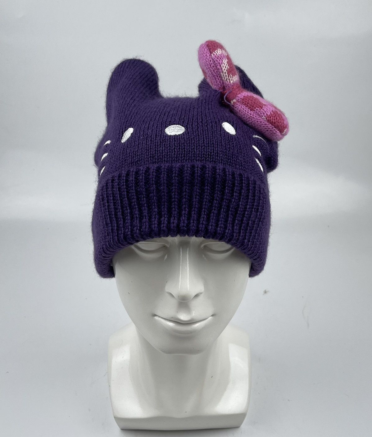 Anime hello kitty beanie hat snow cap Size ONE SIZE - 2 Thumbnail
