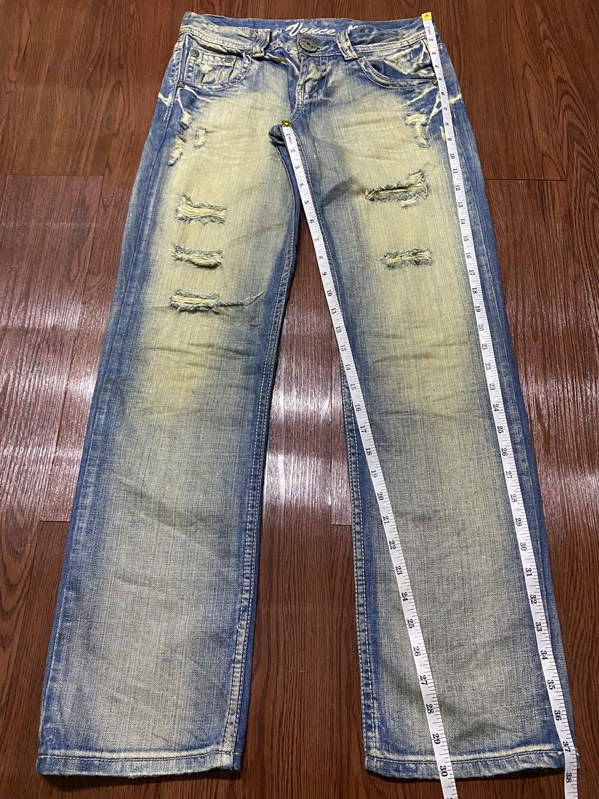 Hysteric Glamour Vintage Japanese Brands Blue Faded Wash Distressed Jeans Size US 29 - 13 Thumbnail