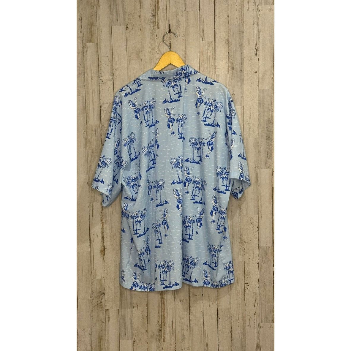 The Unbranded Brand 3XL Hawaiian Shirt Light Blue Tropical Print Hula Dancers Size US XXL / EU 58 / 5 - 3 Thumbnail