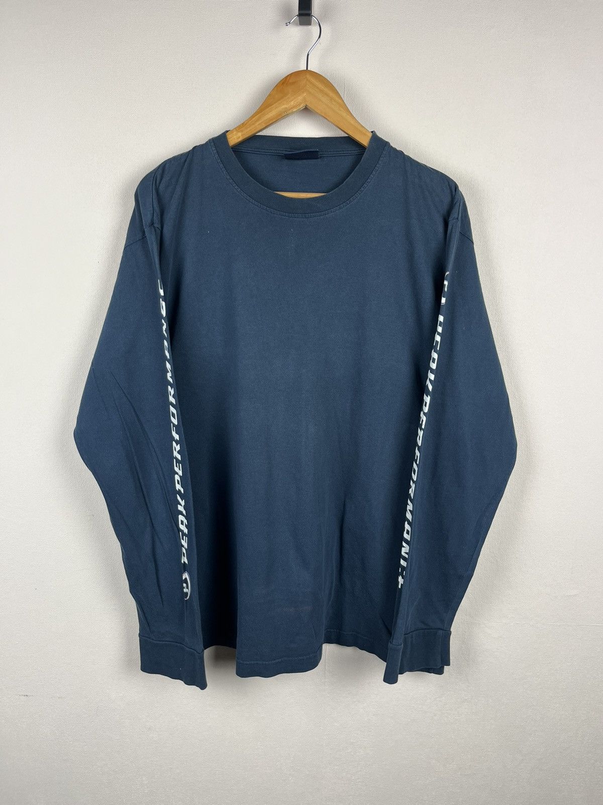 Peak Performance Peak Performance Mens XL T-Shirt Blue Long Sleeve Big Logo Size US XL / EU 56 / 4 - 2 Thumbnail