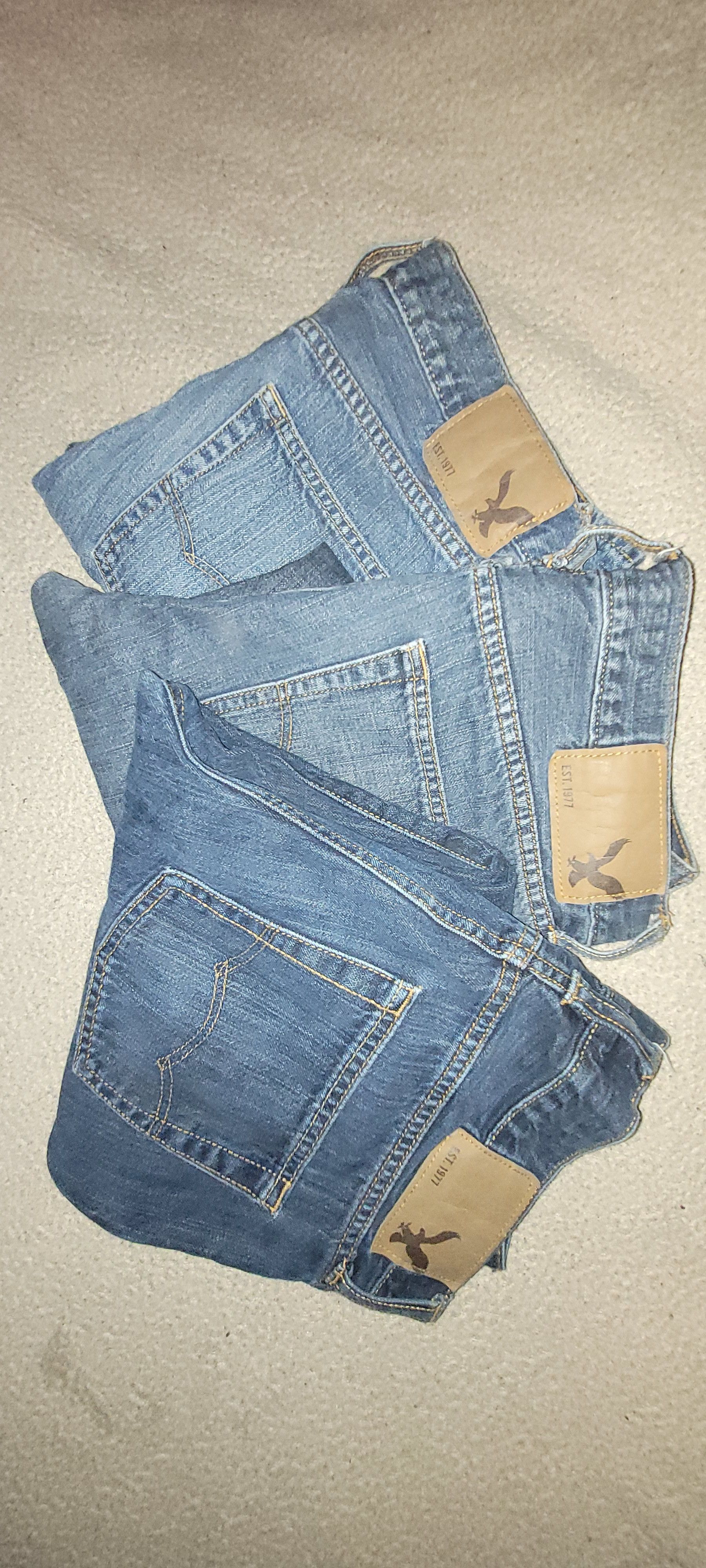 American Eagle Outfitters 3pck American Eagle Denim Jean's Size US 30 / EU 46 - 1 Thumbnail