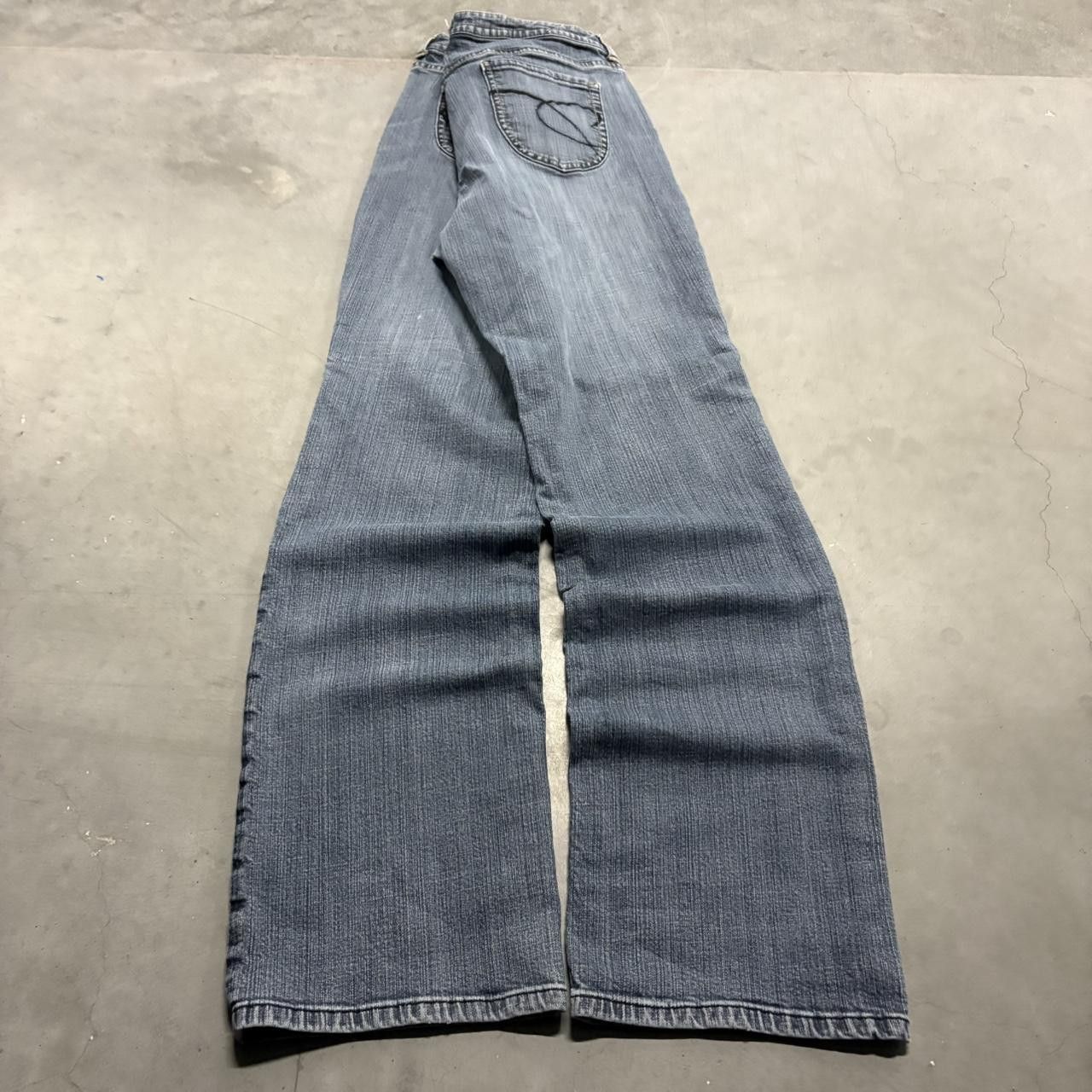 Chicos Crazy Vintage Y2K/2000s Flare Bootcut Dark Blue Wash Denim Jeans! Size US 32 / EU 48 - 6 Thumbnail