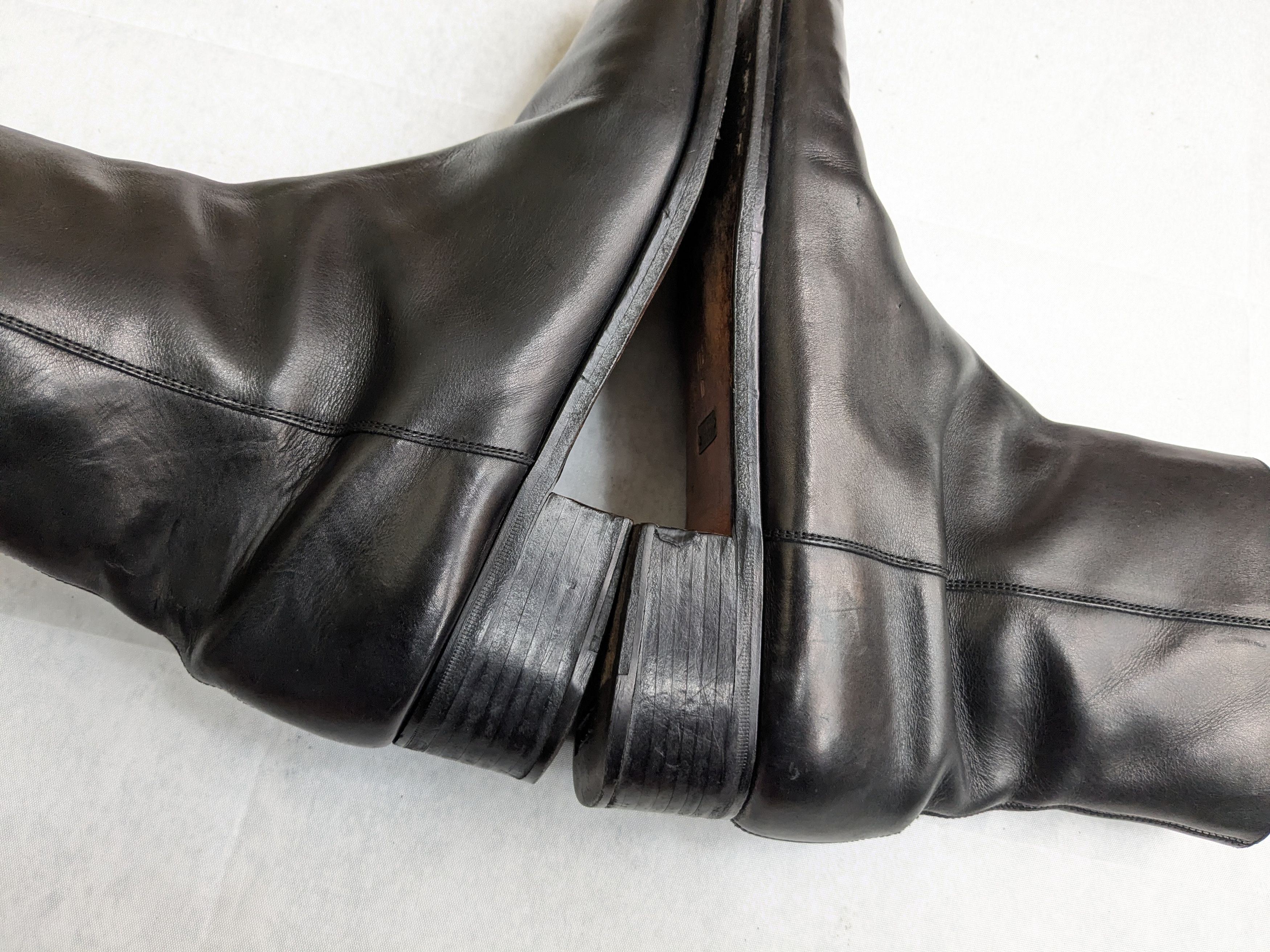 Gucci Gucci Side Zip Boots Black 12 Leather Size US 12 / EU 45 - 9 Thumbnail