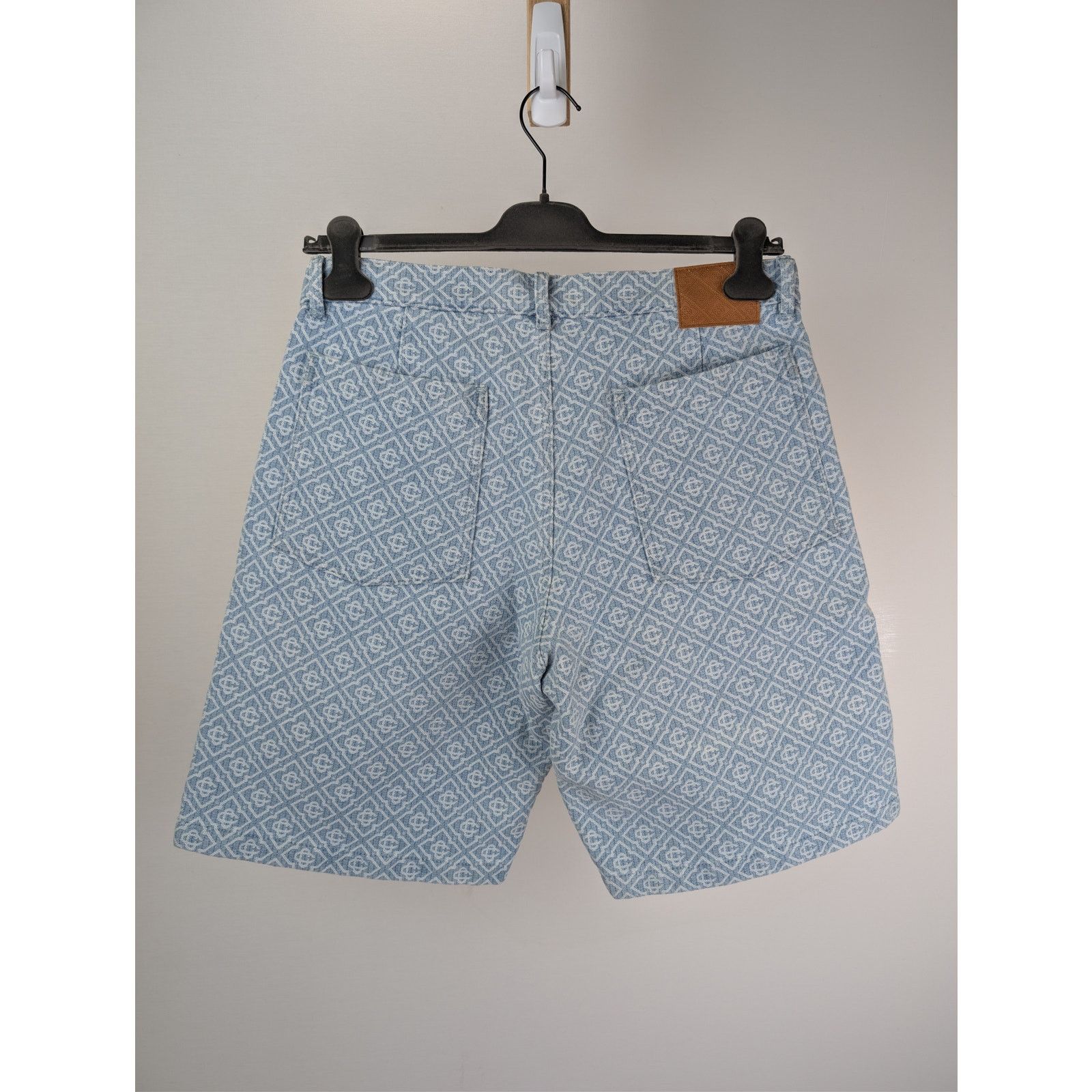 Casablanca o1rshd1 Denim Relaxed Monogram Denim Shorts in Washed Blue Size US 38 / EU 54 - 13 Thumbnail