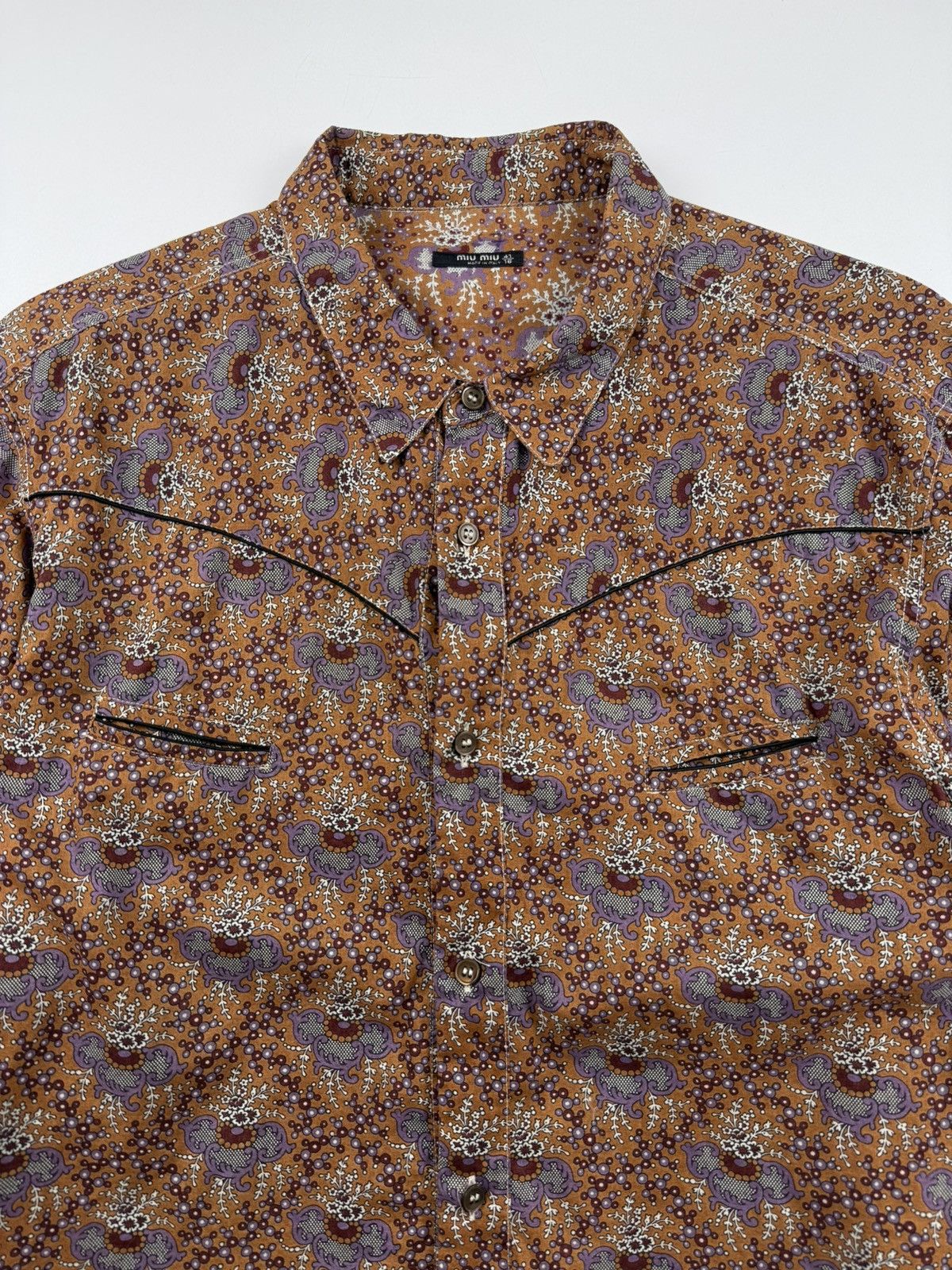 Miu Miu Archive Miu Miu S/S’04 Western Shirt Size US M / EU 48-50 / 2 - 8 Thumbnail