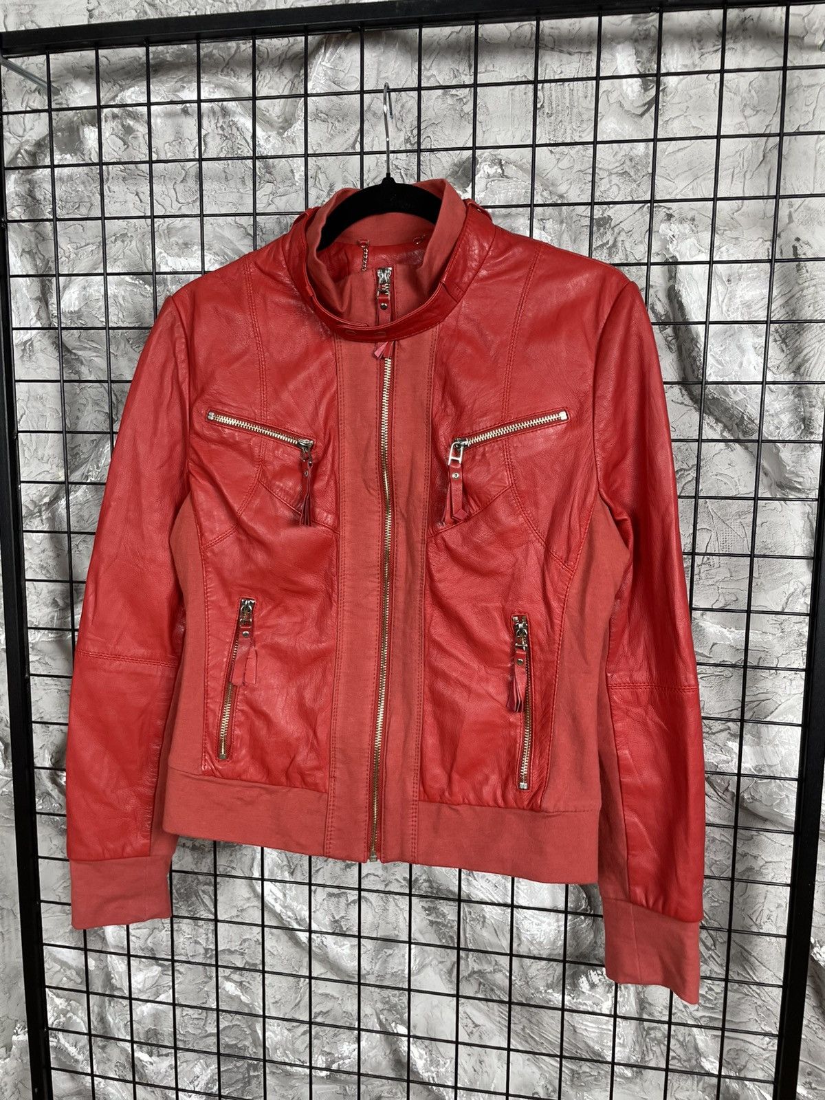 If Six Was Nine Archive 2000s Y2K Leather Jacket Tyler Durden Kmrii LGB Vibe Size US S / EU 44-46 / 1 - 3 Thumbnail