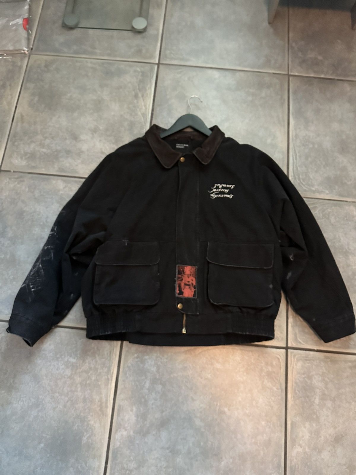 Enfants Riches Deprimes Enfants Riches Déprimés Black CONSTRUCTIVIST HUNTING JACKET Size US L / EU 52-54 / 3 - 2 Thumbnail