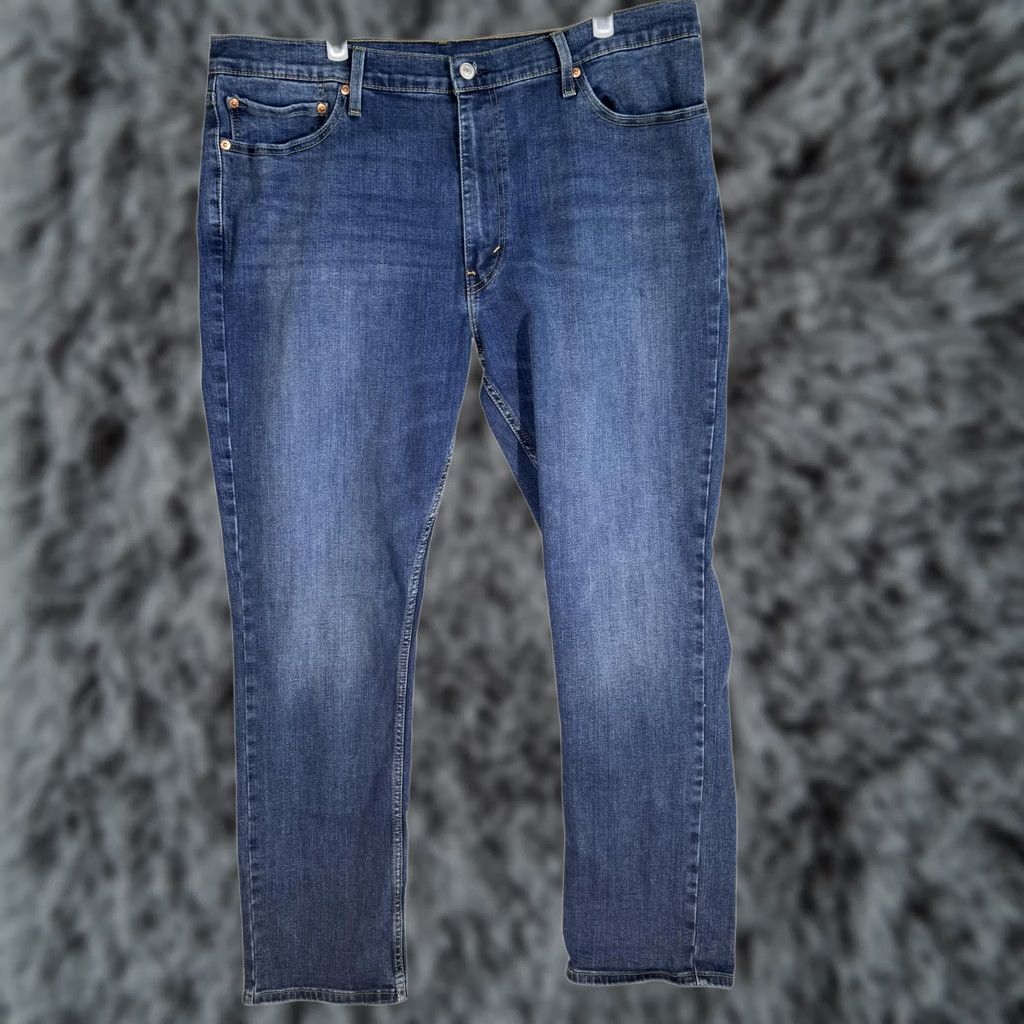 Levi's Levi's 511 Jeans Mens 40x32 Blue Slim Fit Stretch Denim Whiskered Classic Jeans Adjustable Inseam 32in Regular Size 40W 32L Mens Size US 40 / EU 56 - 1 Thumbnail