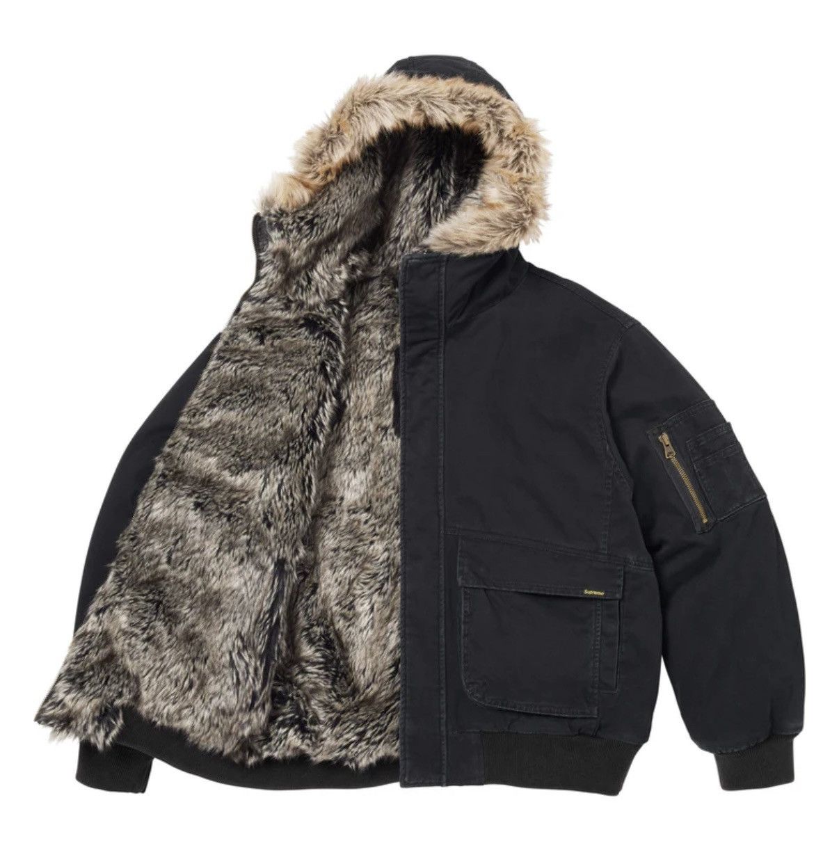 Supreme Supreme Faux Fur Reversible Work Jacket Size US M / EU 48-50 / 2 - 4 Thumbnail