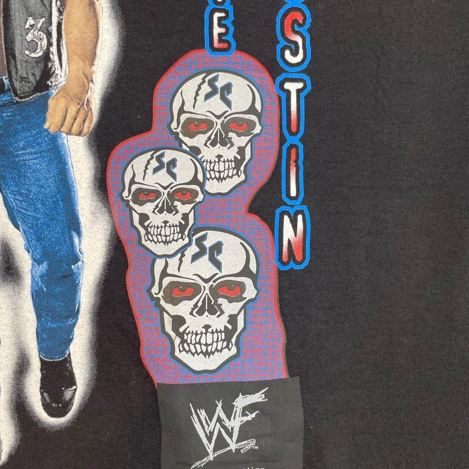 WWE 1998 Stone Cold WWE Talking Skull Tee Size US XL / EU 56 / 4 - 3 Thumbnail