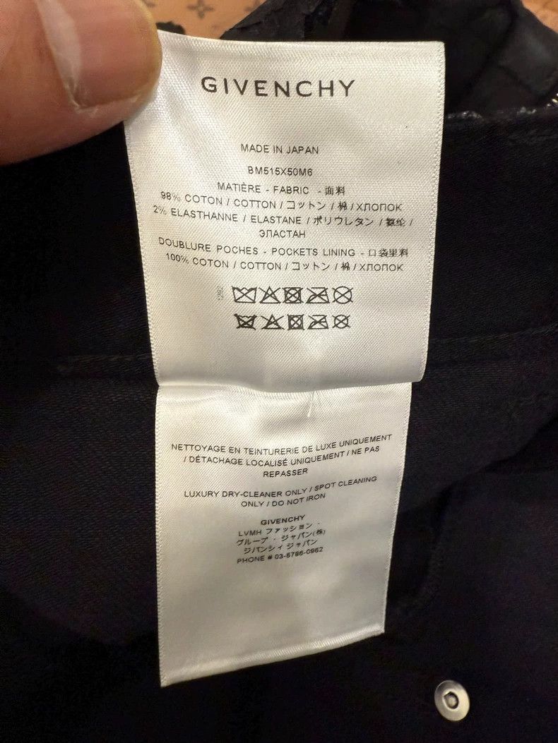 Givenchy Givenchy SiseL 23ss Runway Ripped Zipper Denim Pants Size US 29 - 7 Thumbnail