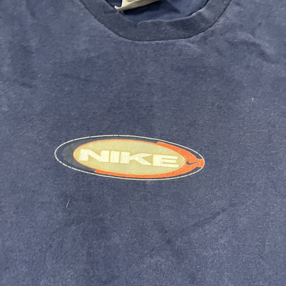 Nike × Vintage Crazy Vintage Y2K Nike Swoosh Logo Skater Style Tee Shirt Size US XL / EU 56 / 4 - 5 Thumbnail