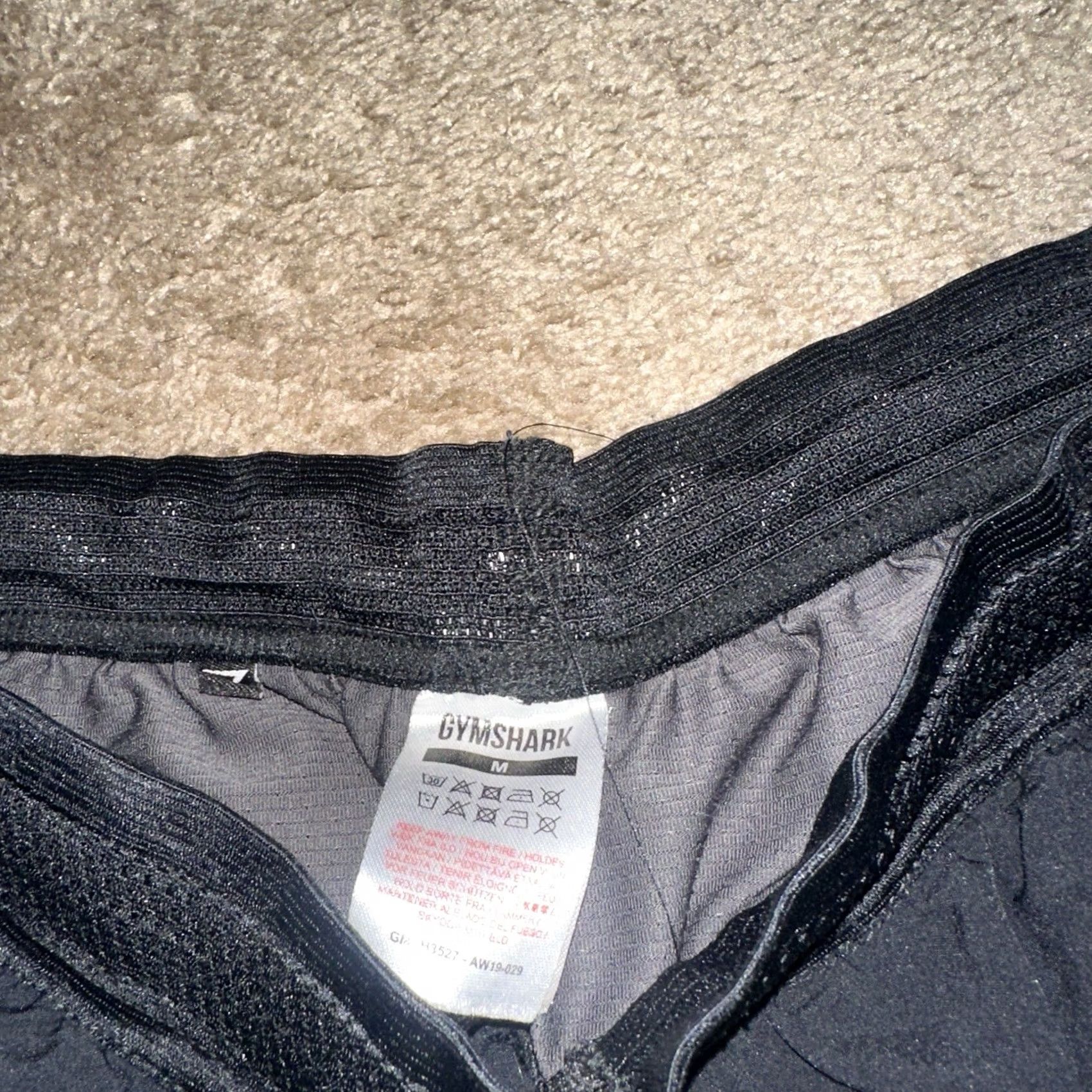 Gymshark Gymshark Shorts Mens Medium Athletic Black Performance Activewear Running Training Drawstring Pockets Size US 31 - 4 Thumbnail