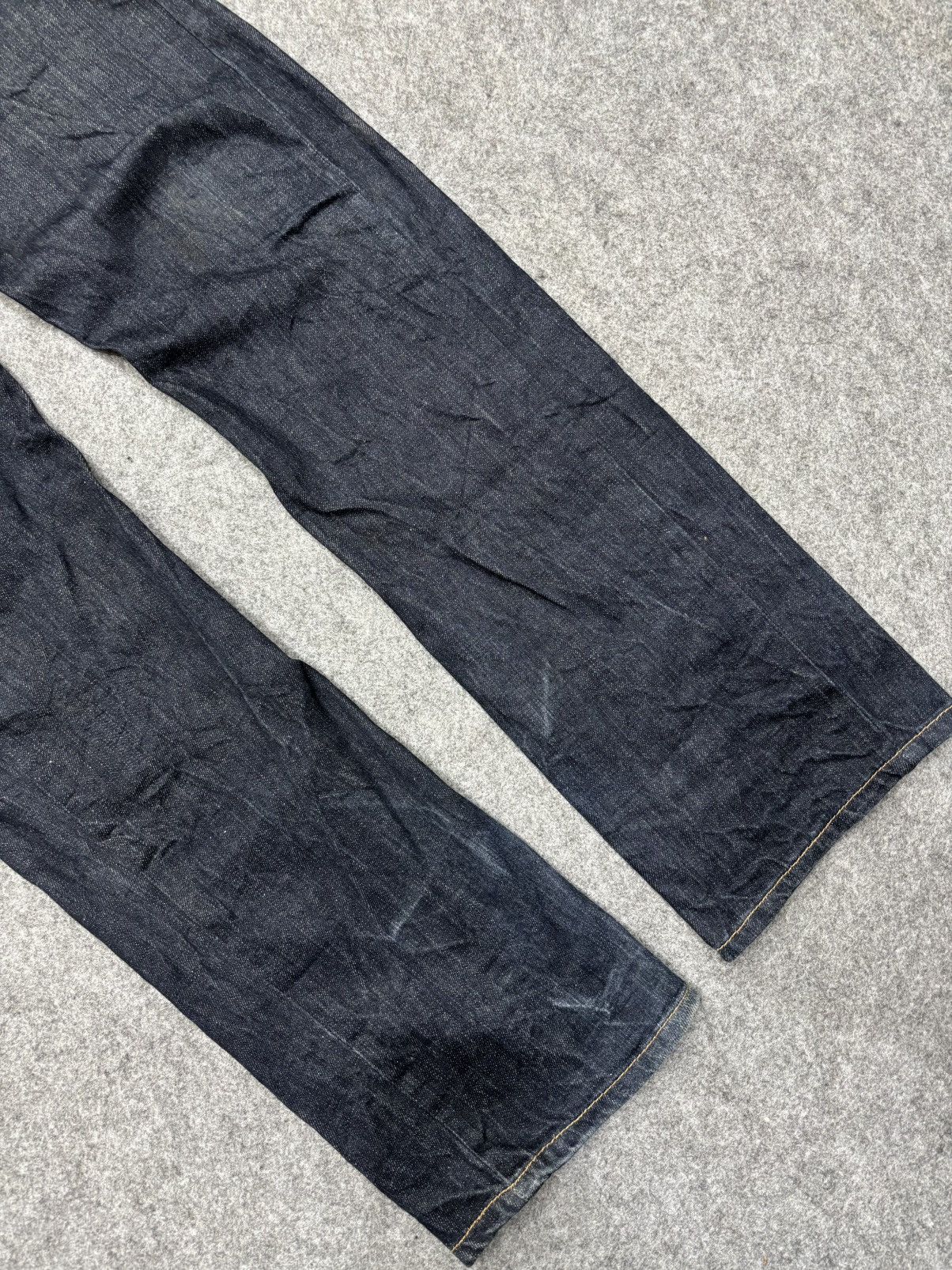 Japanese Brand 💥Double Waist+Twisted Leg💥Dominate Zipper Denim F646 Size US 33 - 10 Thumbnail