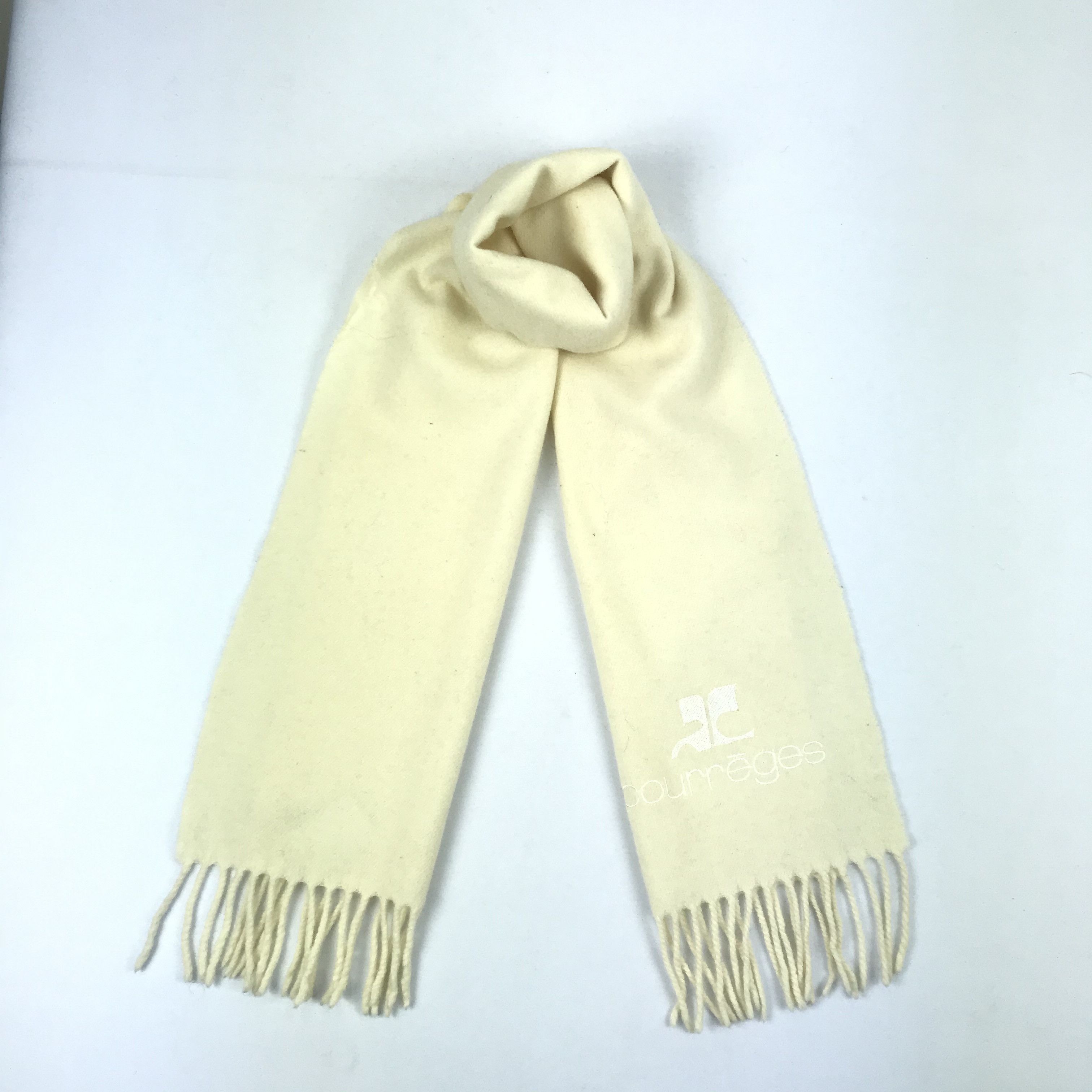 Courreges Vintage Courreges Scarf Muffler Wool Cashmere Scarves Size ONE SIZE - 1 Thumbnail