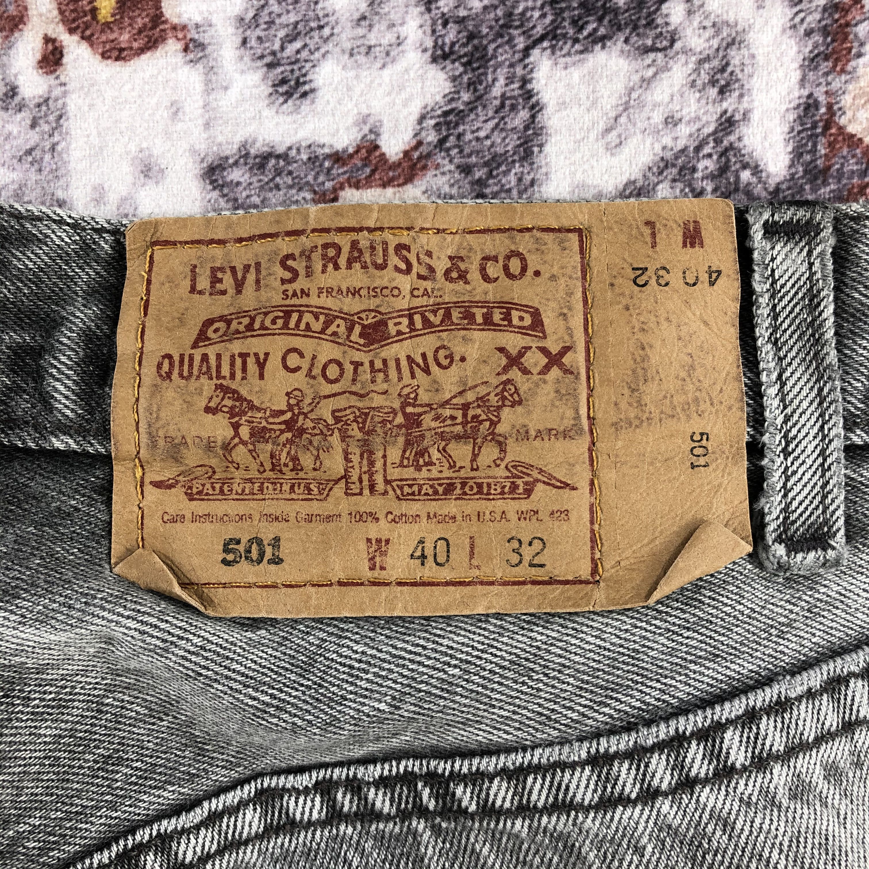 Levi's × Vintage 90s Vintage Faded Black Levis 501 Jeans-JM2390 Size US 40 / EU 56 - 7 Thumbnail