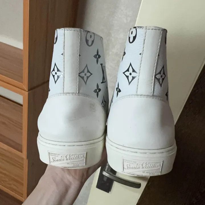 Louis Vuitton Louis Vuitton Tattoo White High-Top Sneakers for Men -2508 Size US 9 / EU 42 - 3 Thumbnail