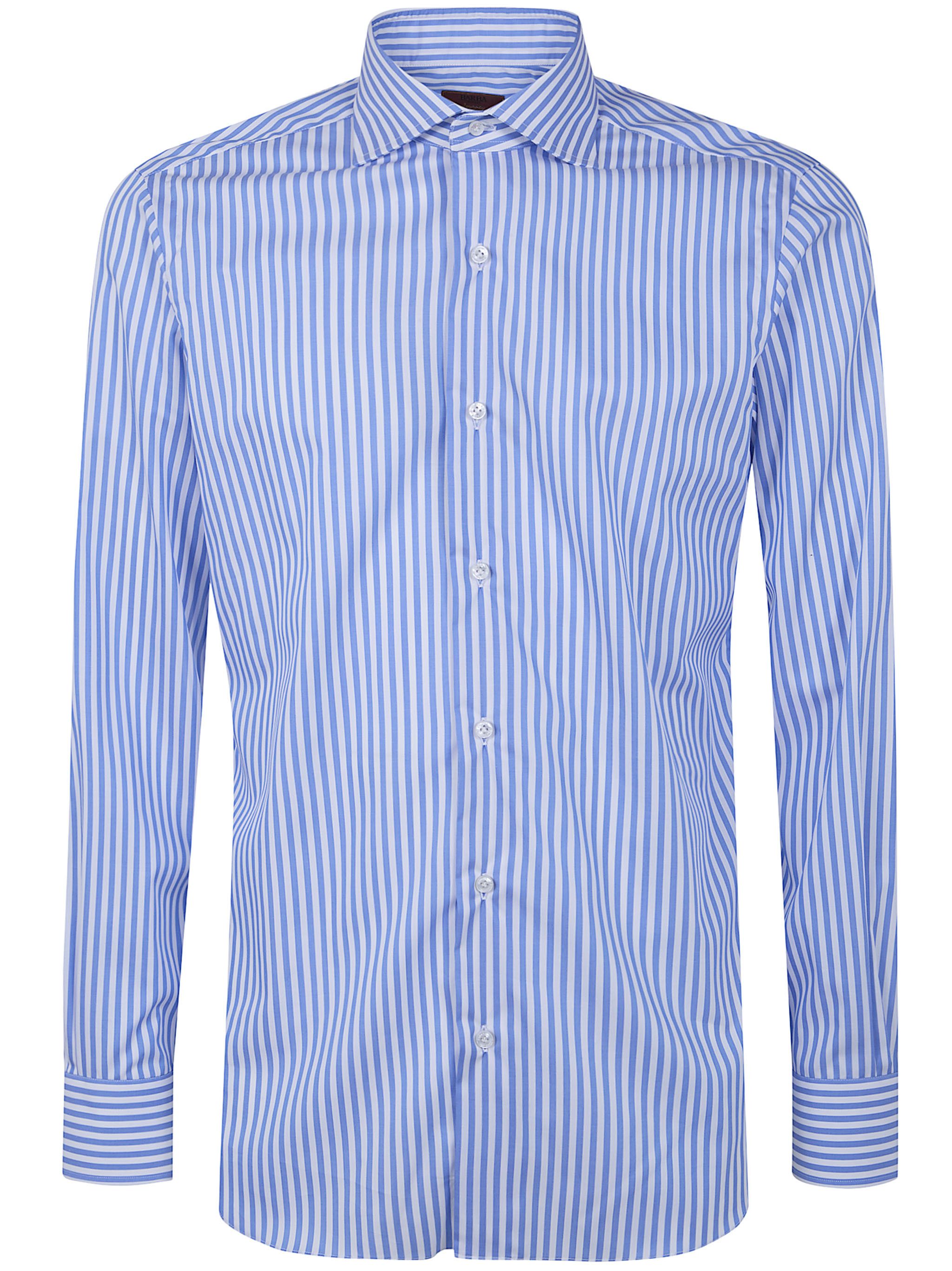 Barba Napoli CLASSIC POPELINE STRIPES SHIRT Size US XXL / EU 58 / 5 - 1 Thumbnail
