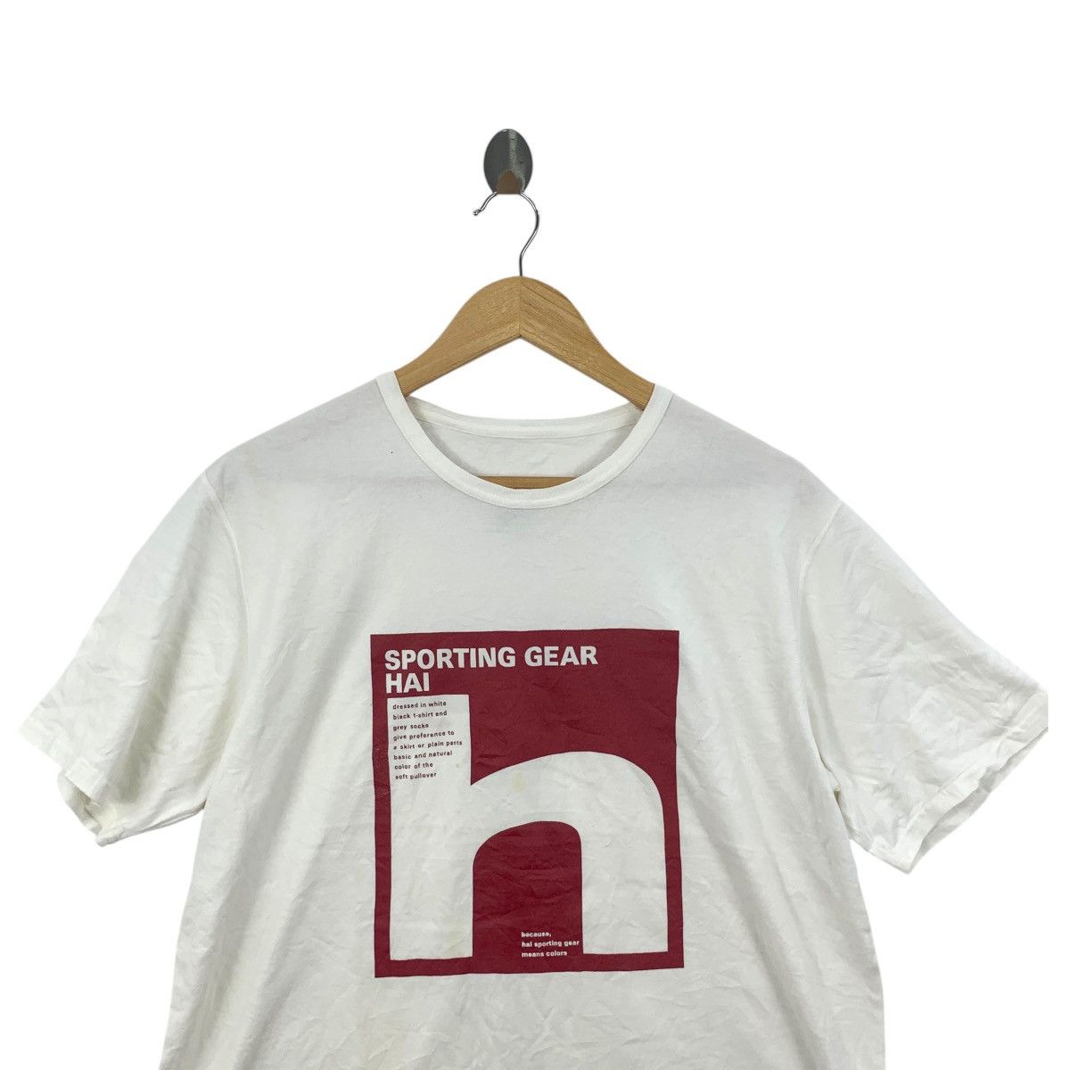 Issey Miyake Vintage ISSEY MIYAKE HAI Sporting Gear Tee Shirt Size US M / EU 48-50 / 2 - 2 Thumbnail